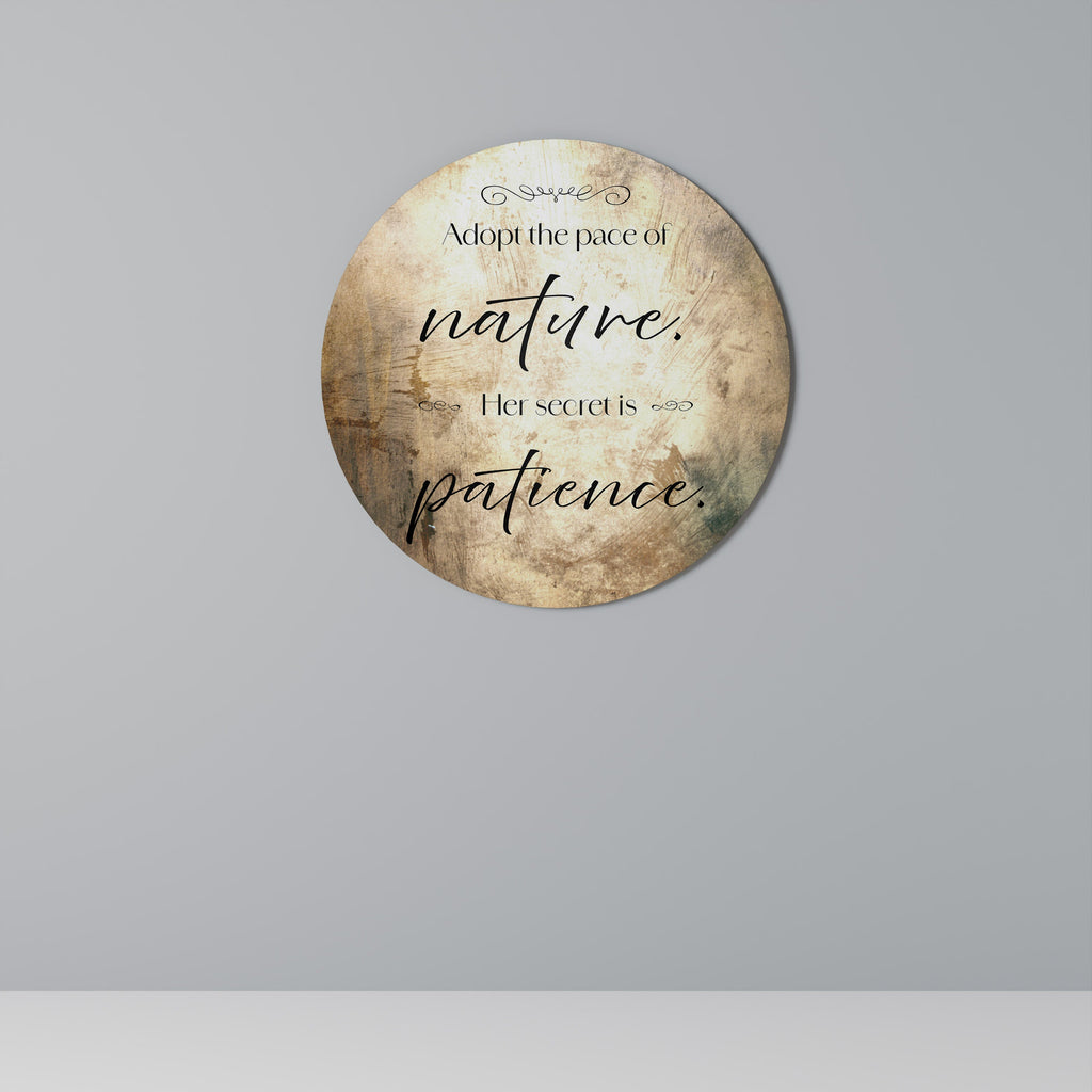 HARMONY WITH NATURE Round Wall Art