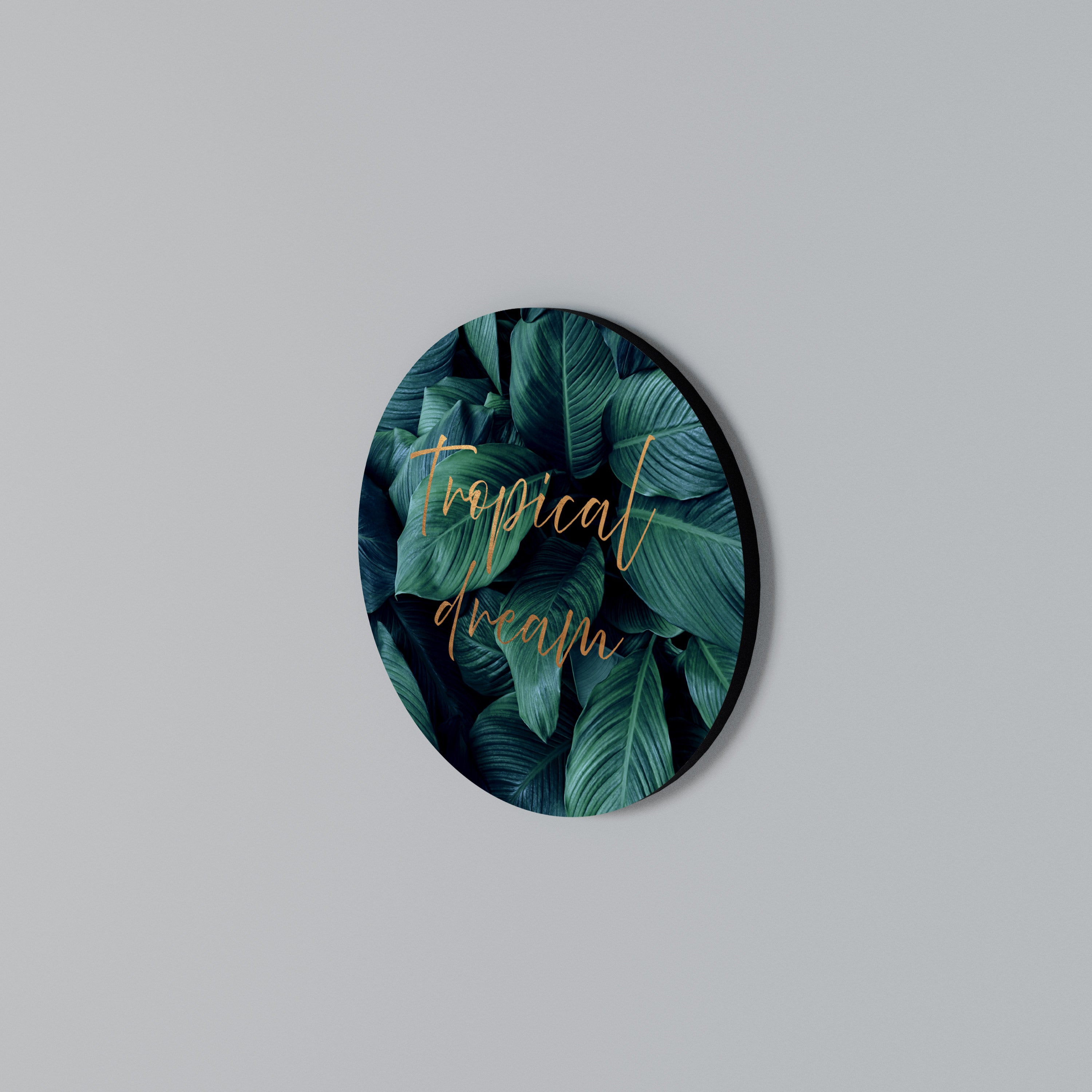 TROPICAL BLISS Round Wall Art