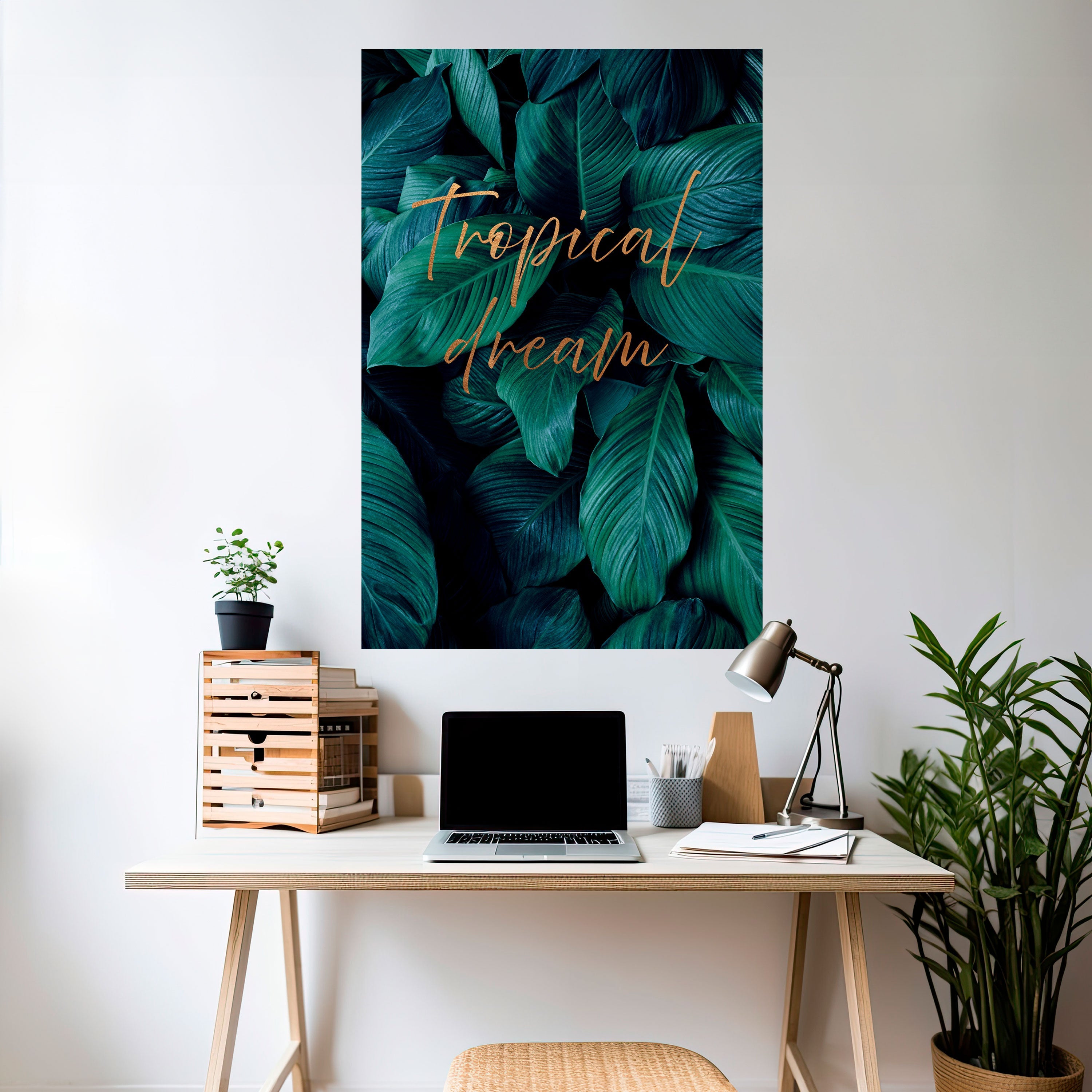 Affiche verticale autocollante « TROPICAL BLISS »