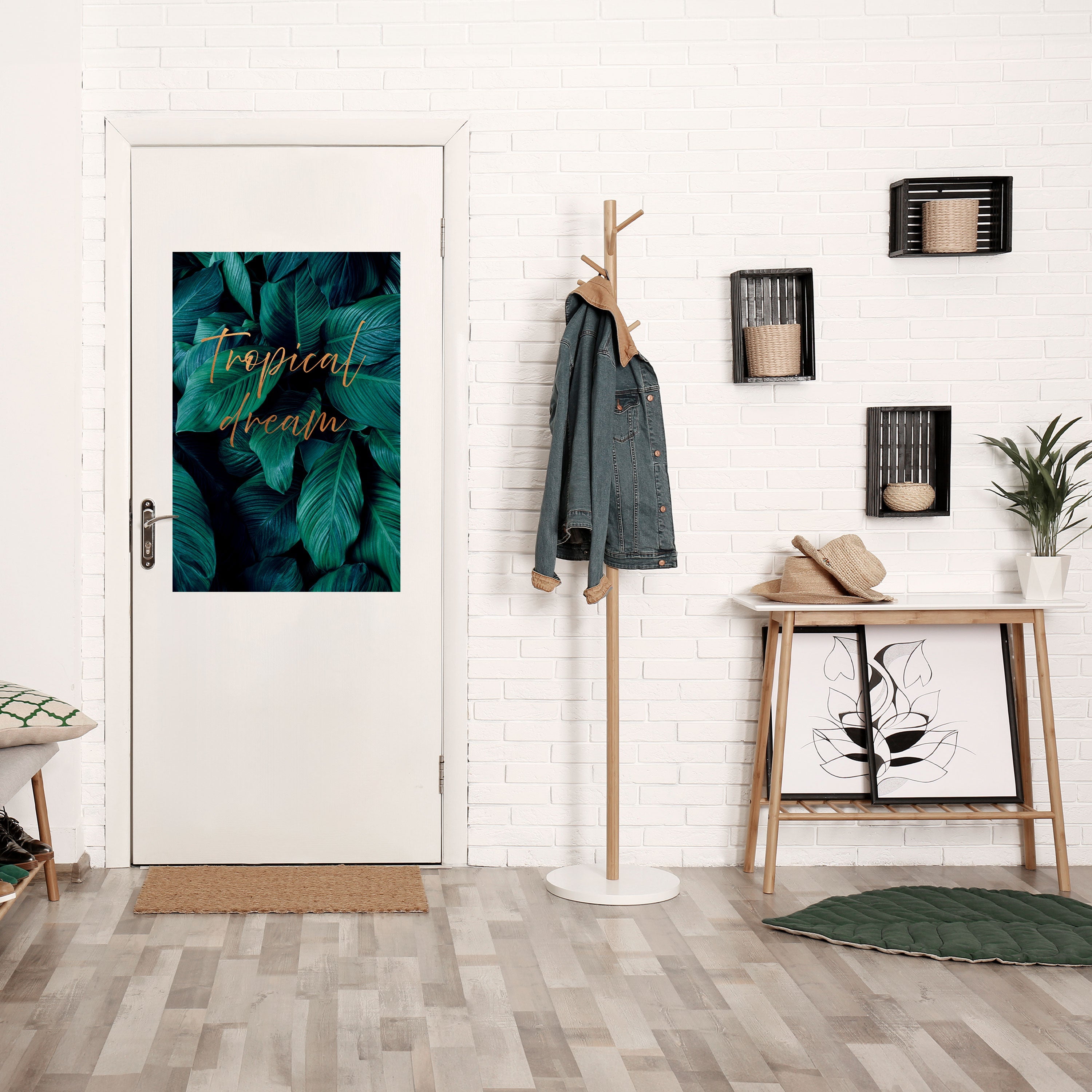 Affiche verticale autocollante « TROPICAL BLISS »