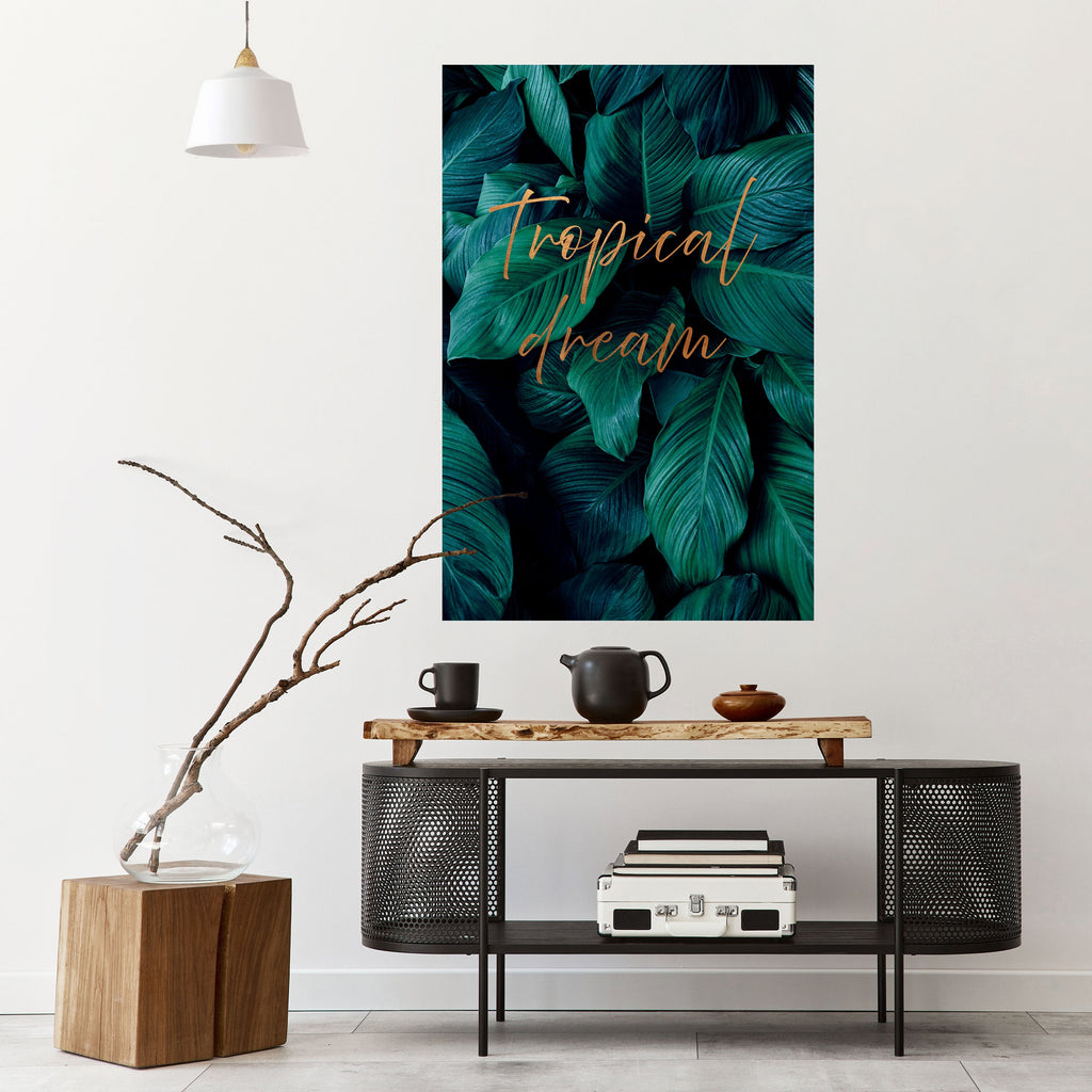 Affiche verticale autocollante « TROPICAL BLISS »