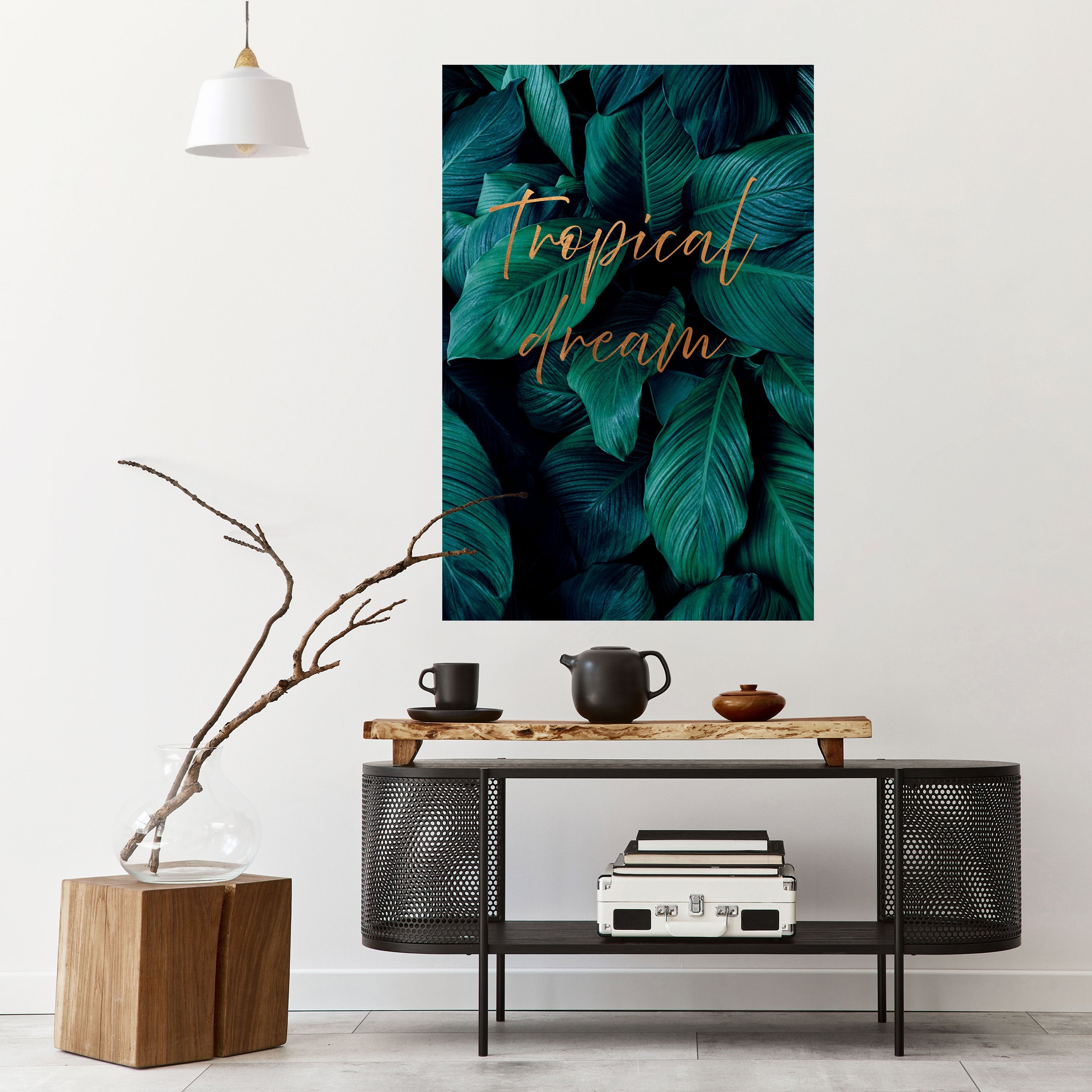 Affiche verticale autocollante « TROPICAL BLISS »