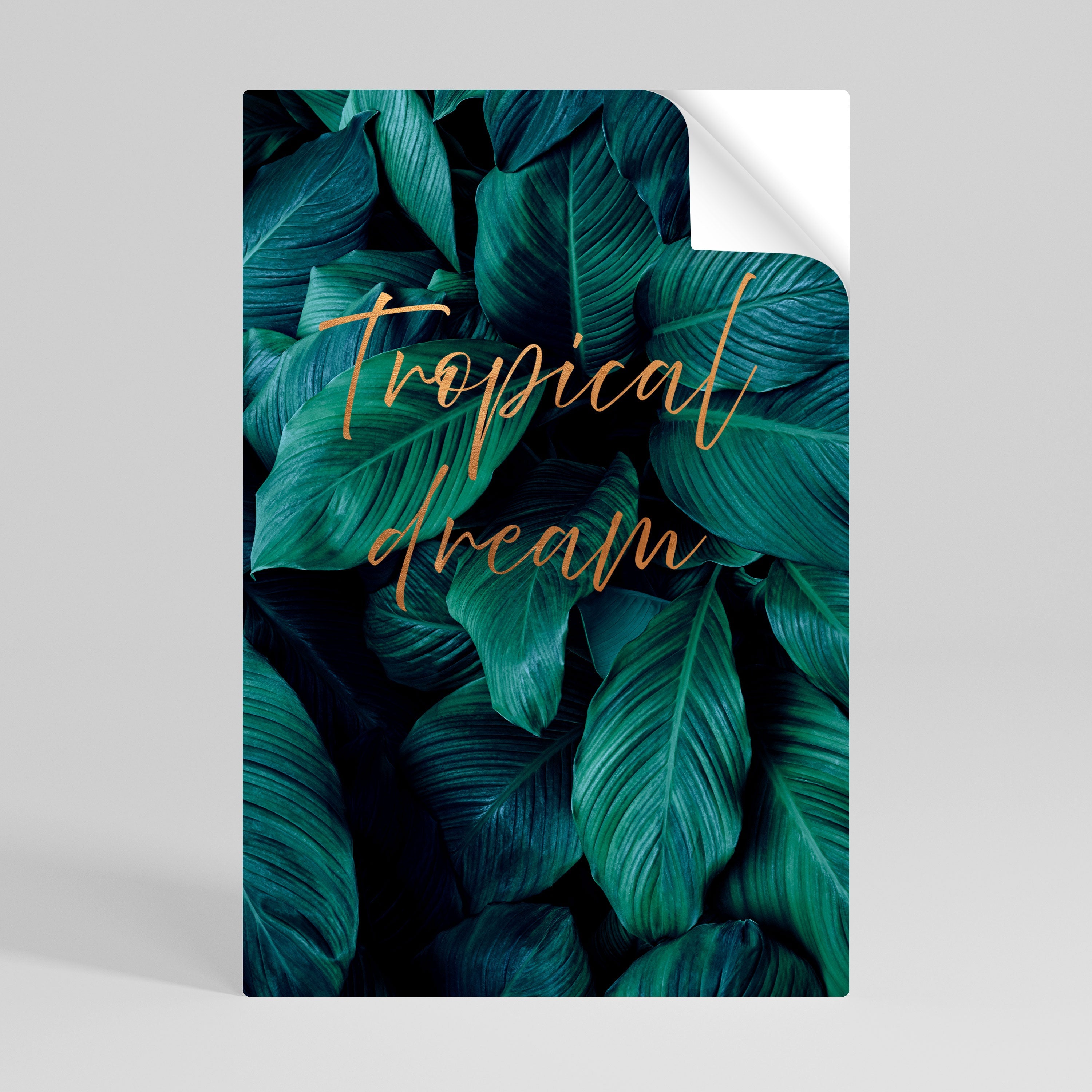 Affiche verticale autocollante « TROPICAL BLISS »