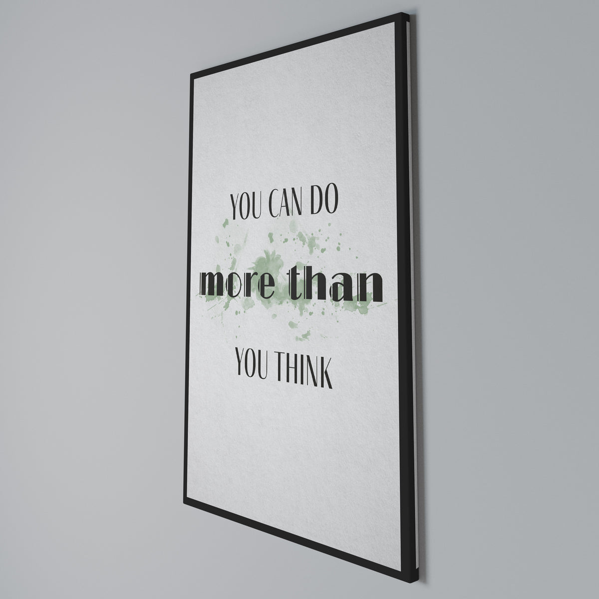 BELIEVE AND ACHIEVE Vertical Canvas Print