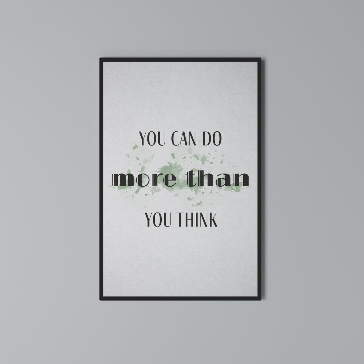 BELIEVE AND ACHIEVE Vertical Canvas Print
