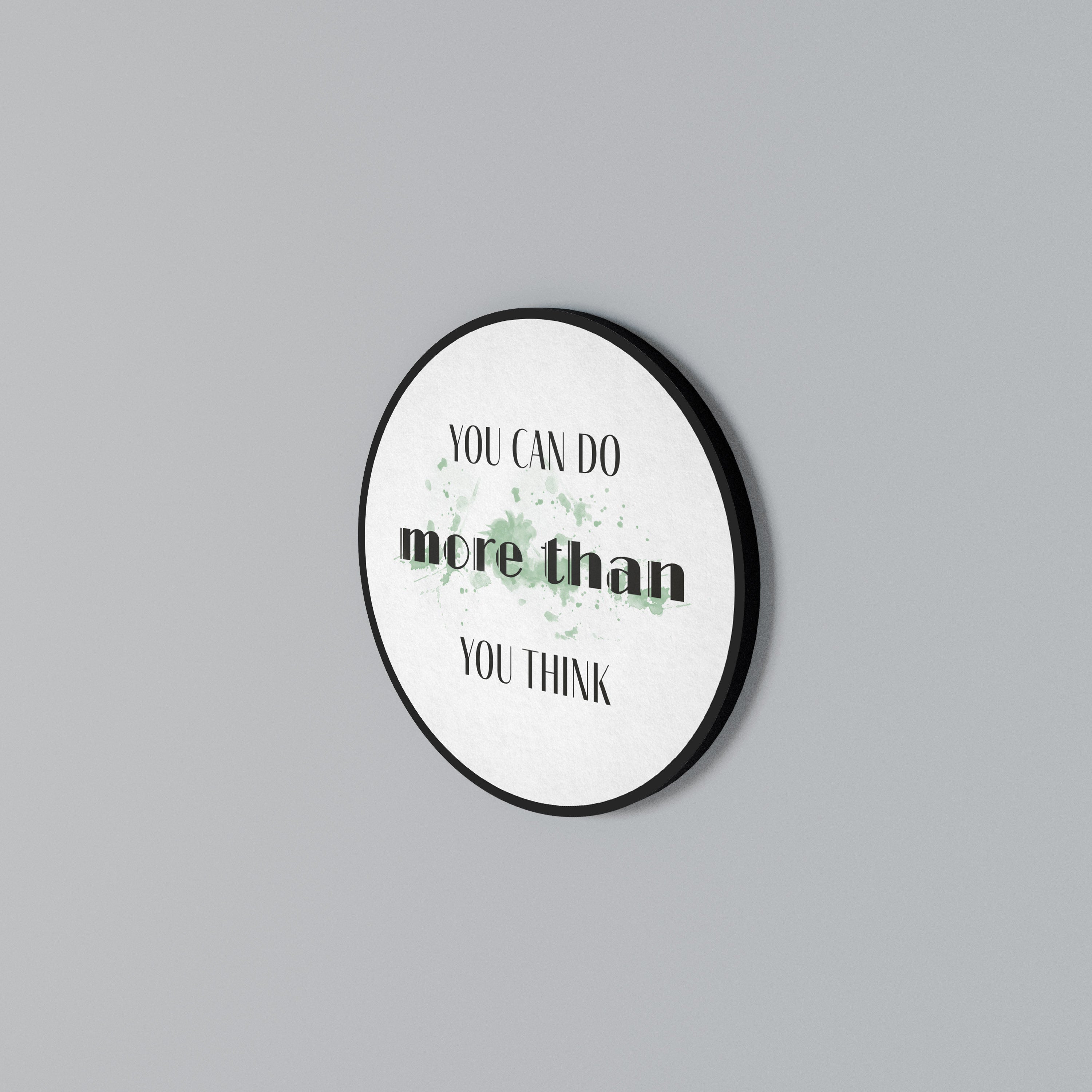 BELIEVE AND ACHIEVE Round Wall Art