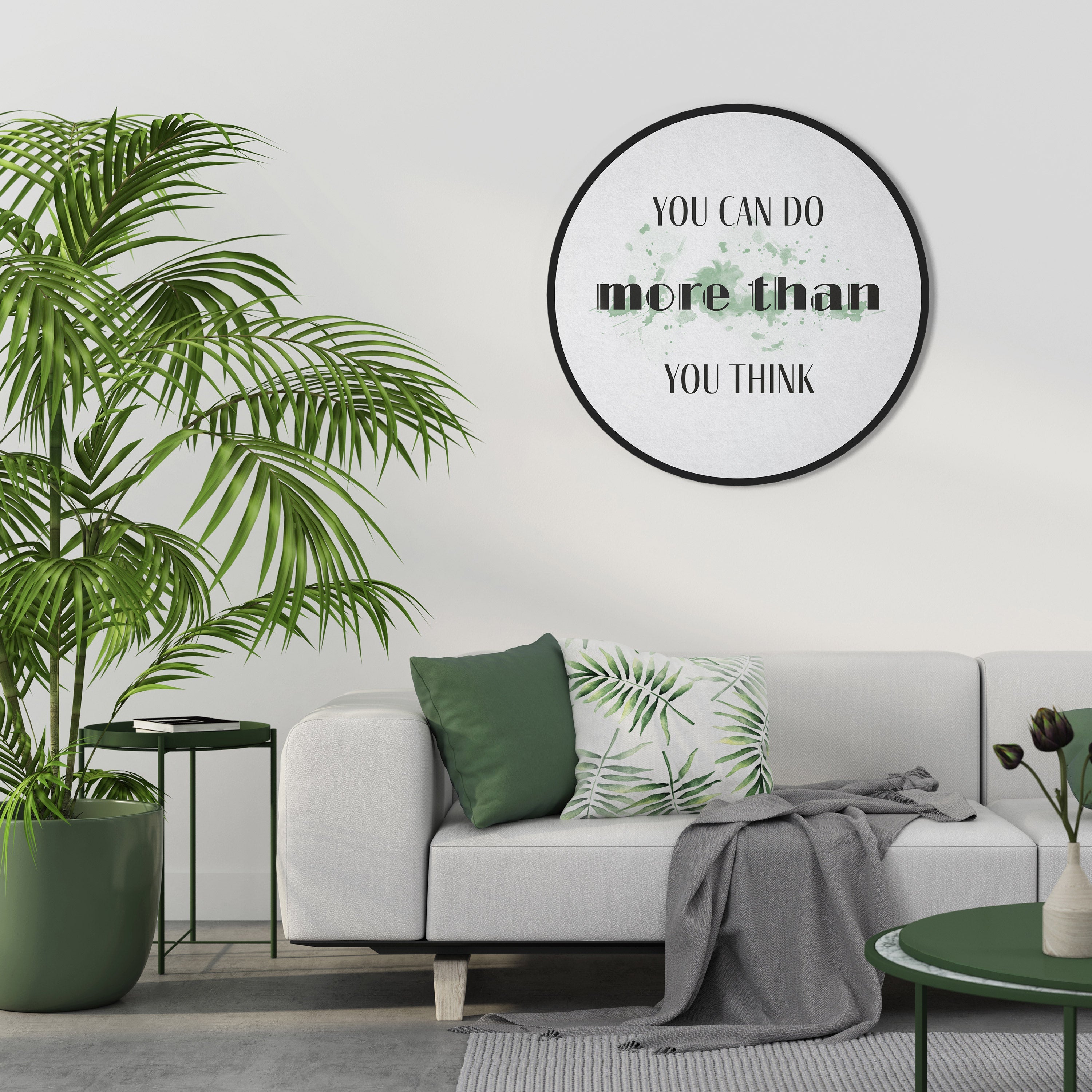 Art mural rond CROYEZ ET RÉUSSISSEZ