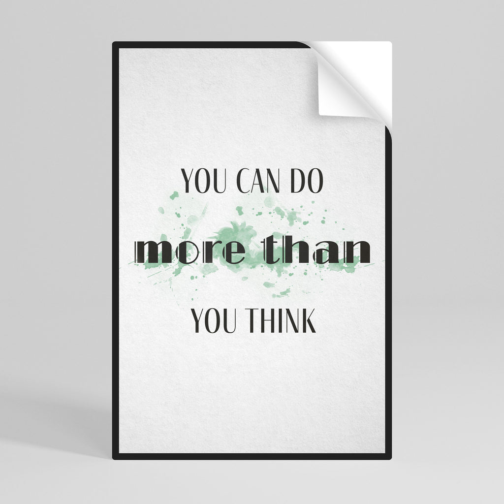 Affiche verticale autocollante « CROIRE ET RÉUSSIR »