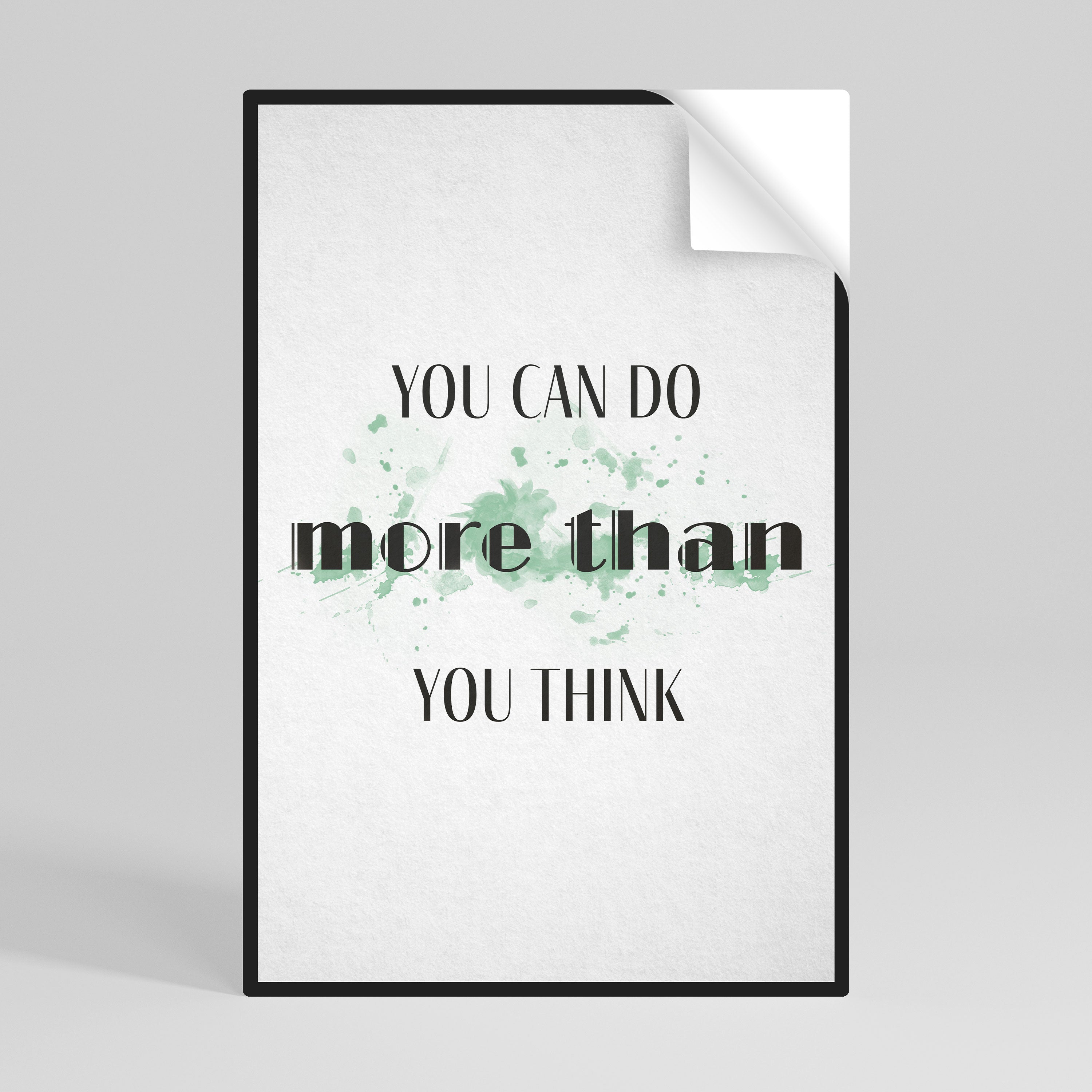 Affiche verticale autocollante « CROIRE ET RÉUSSIR »