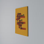 THE BIGGEST RISK Vertical Canvas Print