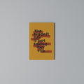 THE BIGGEST RISK Vertical Canvas Print