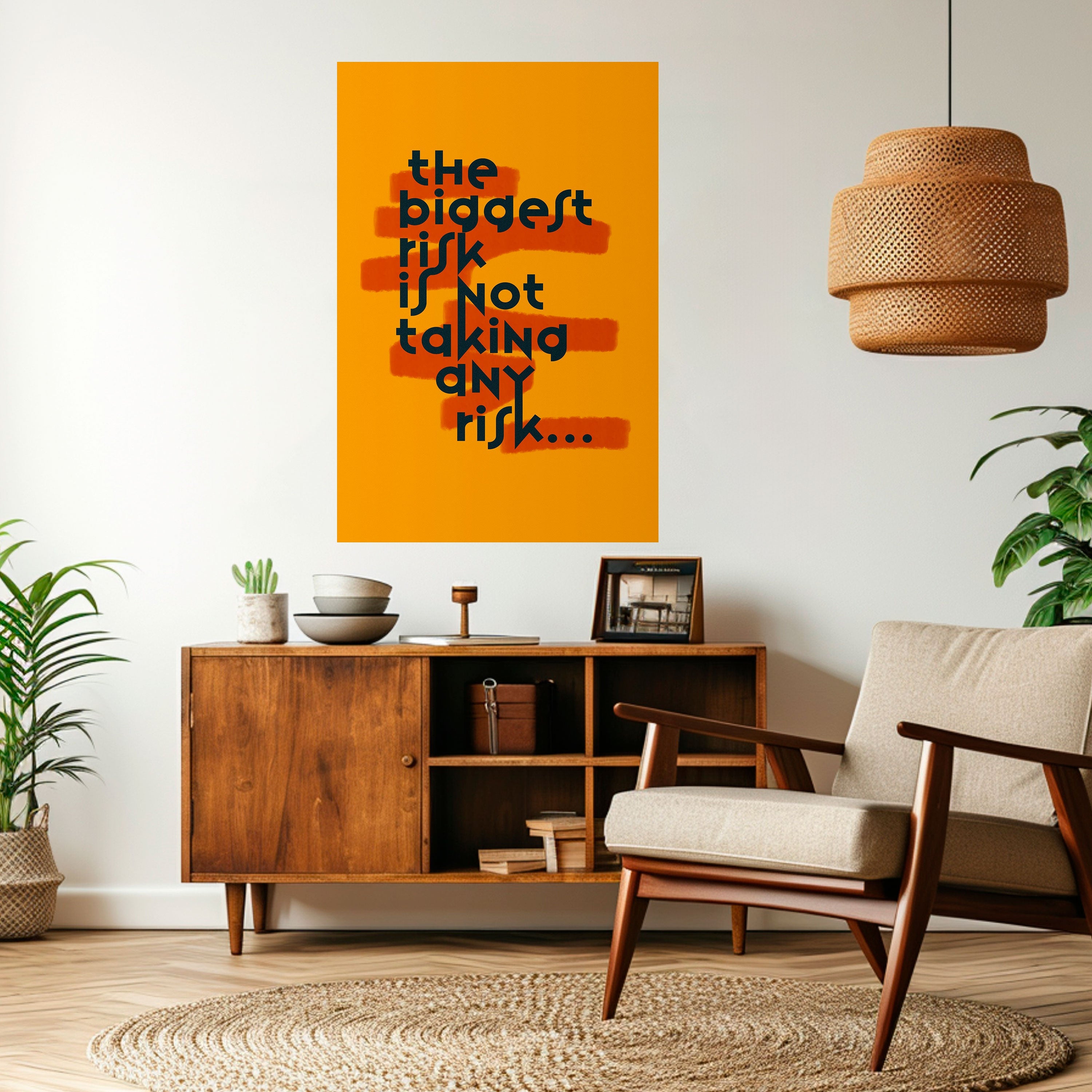 LE PLUS GRAND RISQUE Affiche verticale autocollante