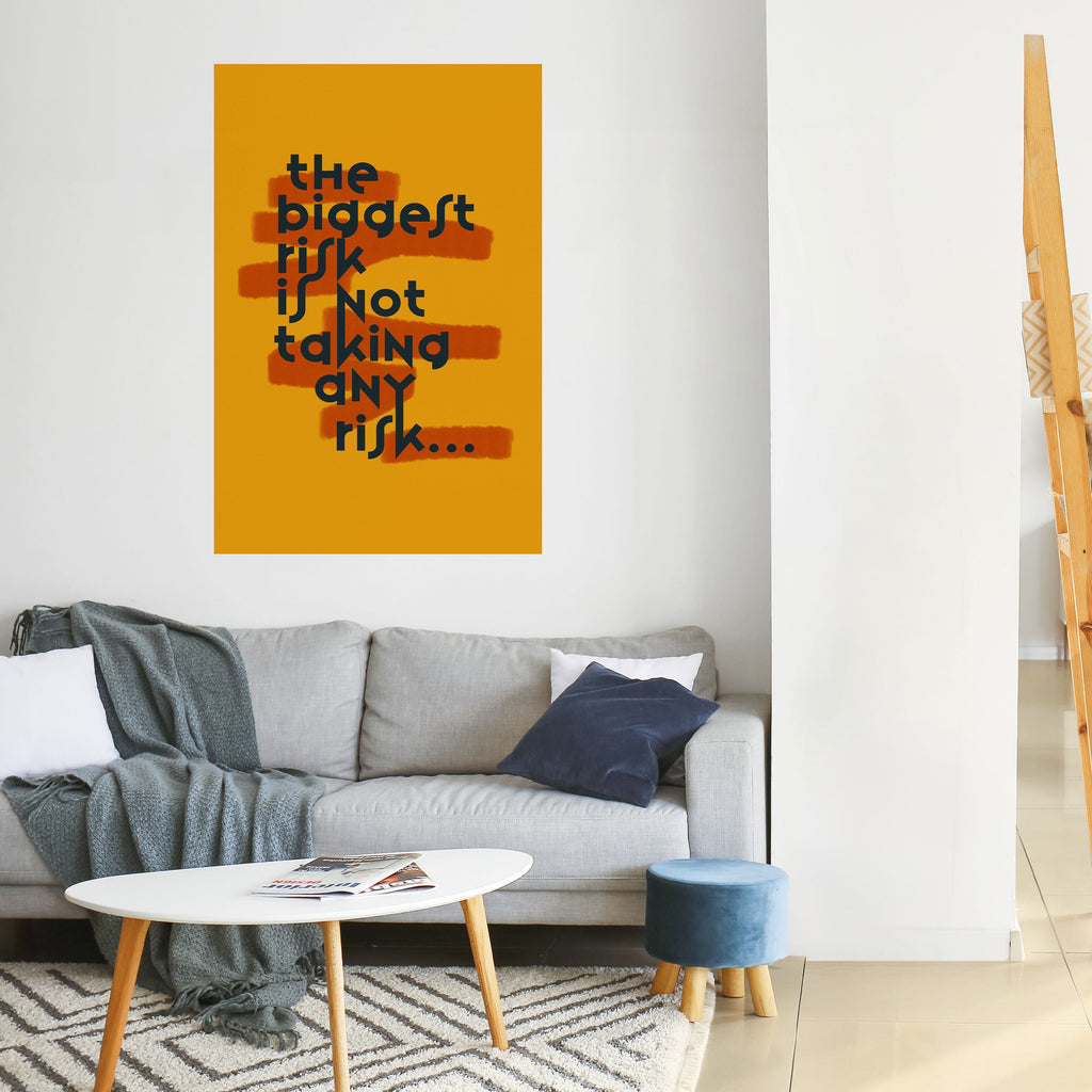 LE PLUS GRAND RISQUE Affiche verticale autocollante