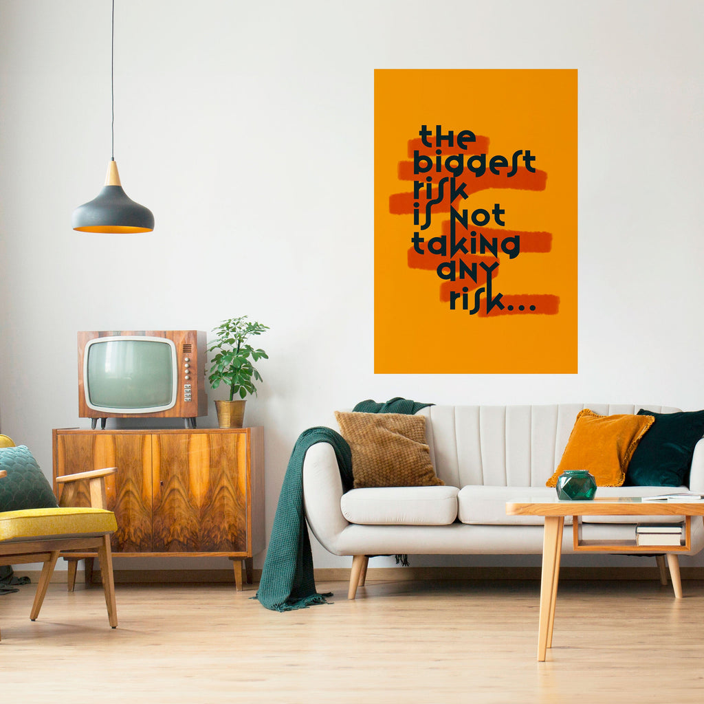 LE PLUS GRAND RISQUE Affiche verticale autocollante