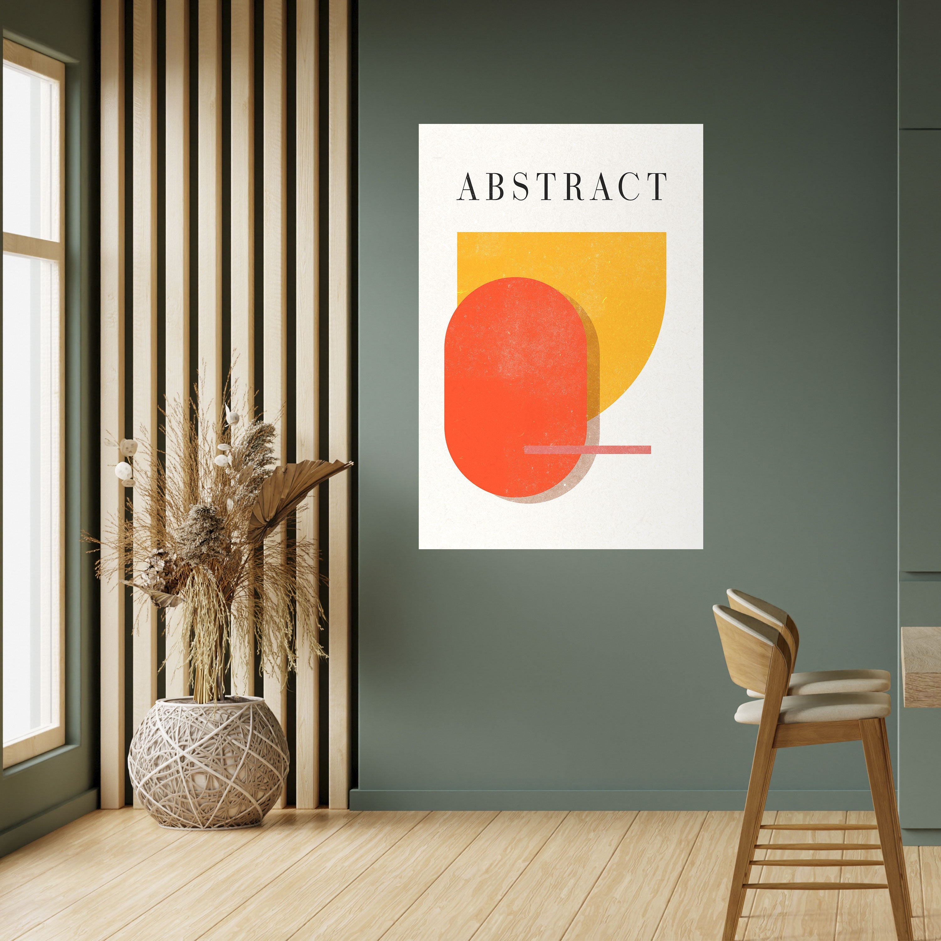 Affiche verticale autocollante PLAYFUL COMPOSITION