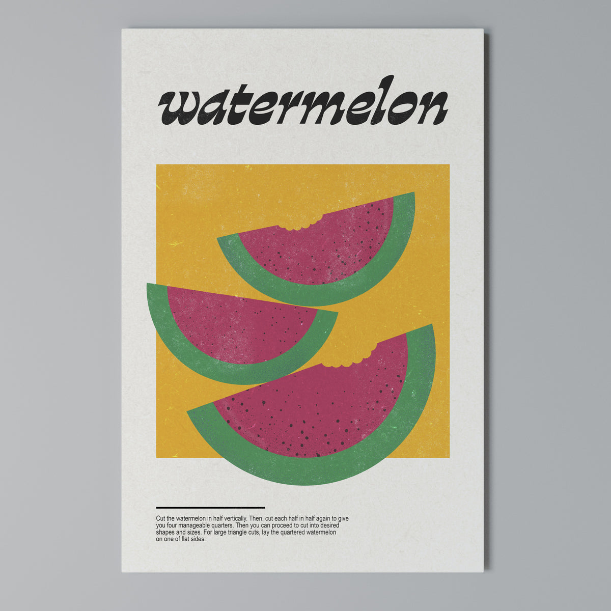 WATERMELON WHIMSY Vertical Canvas Print