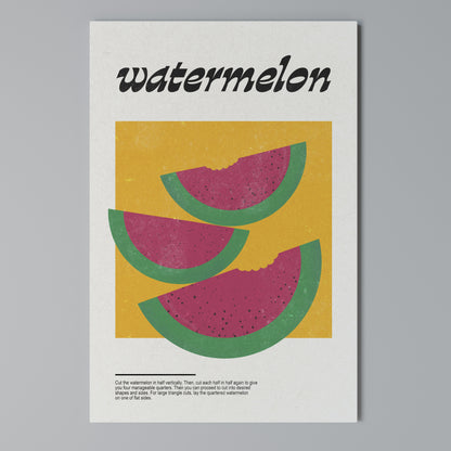 WATERMELON WHIMSY Vertical Canvas Print