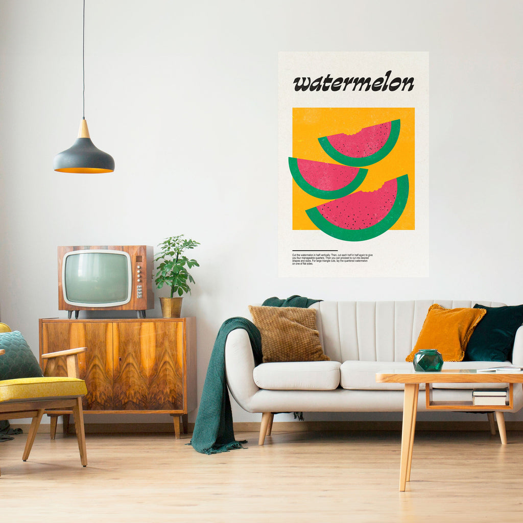 WATERMELON WHIMSY Peel and Stick Vertical Poster