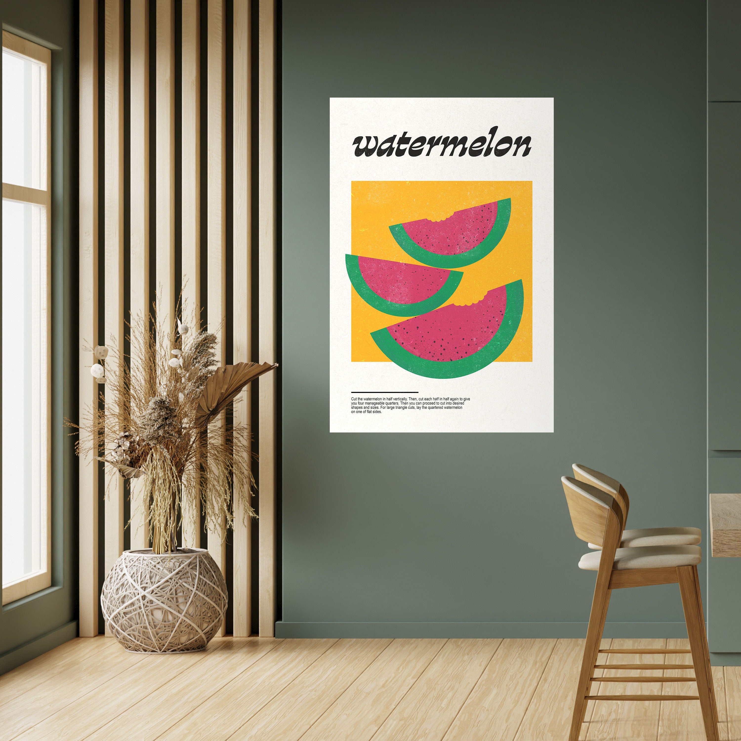 Affiche verticale autocollante « Watermelon Fantasy »