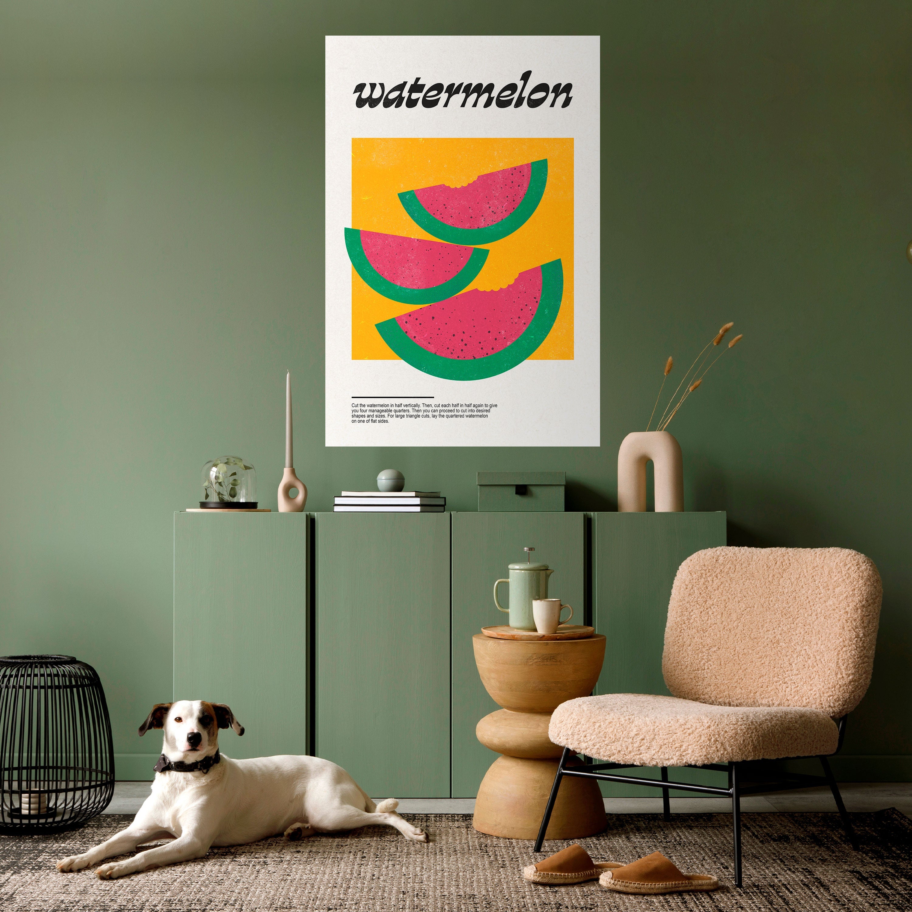 Affiche verticale autocollante « Watermelon Fantasy »