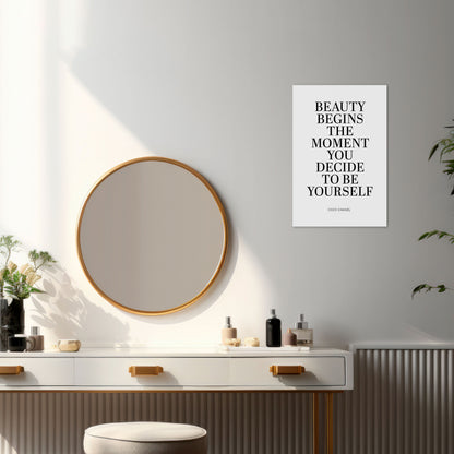 BEAUTY REDEFINED Vertical Canvas Print