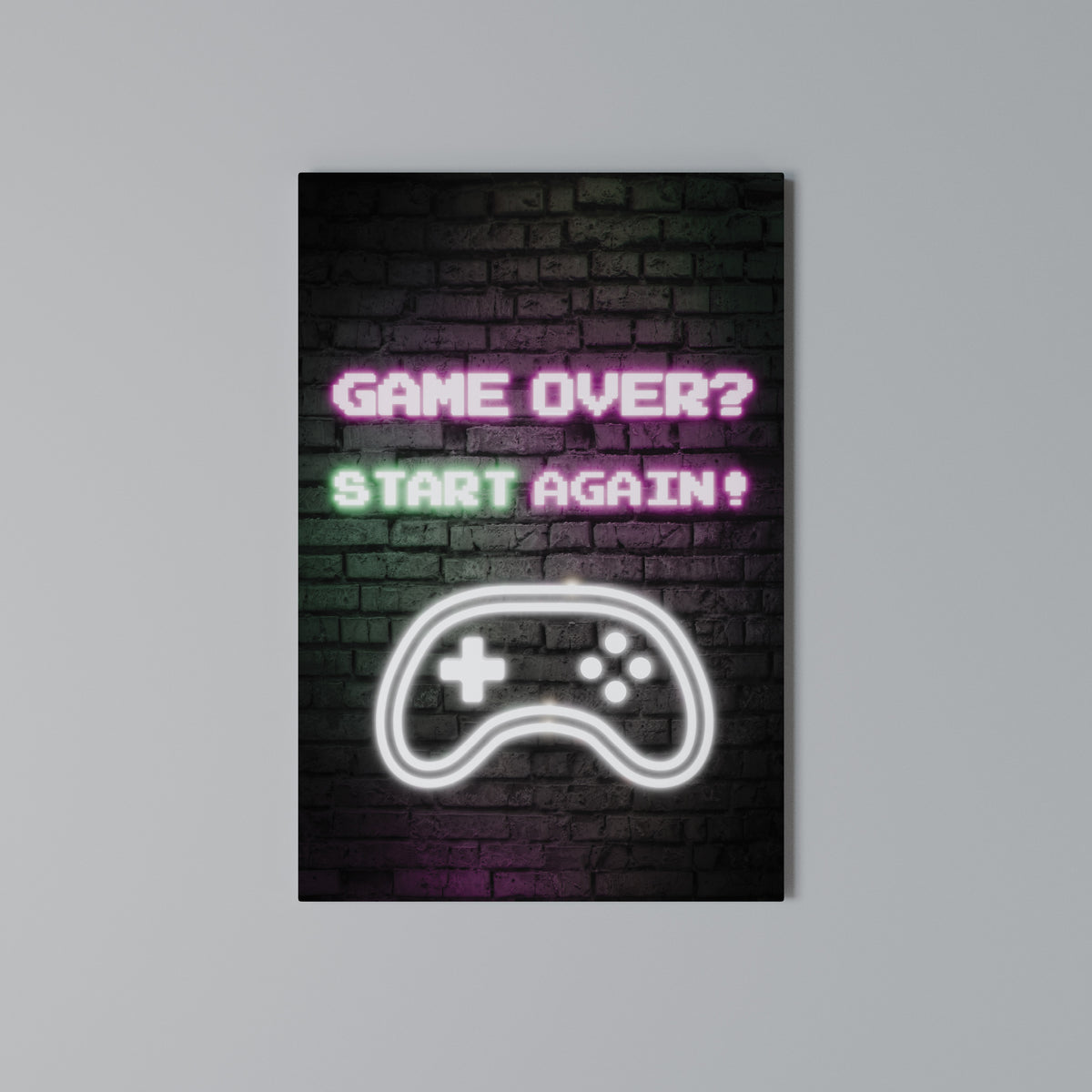 RESPAWN YOUR ADVENTURE Vertical Canvas Print