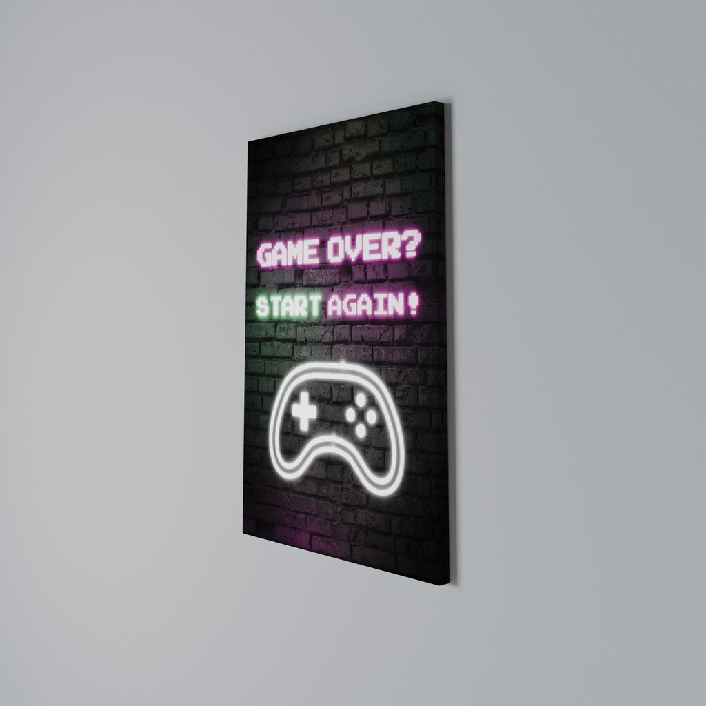 RESPAWN YOUR ADVENTURE Vertical Canvas Print