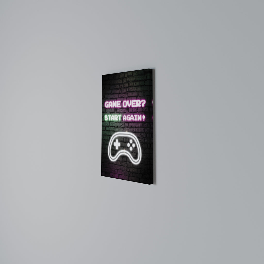 RESPAWN YOUR ADVENTURE Vertical Canvas Print