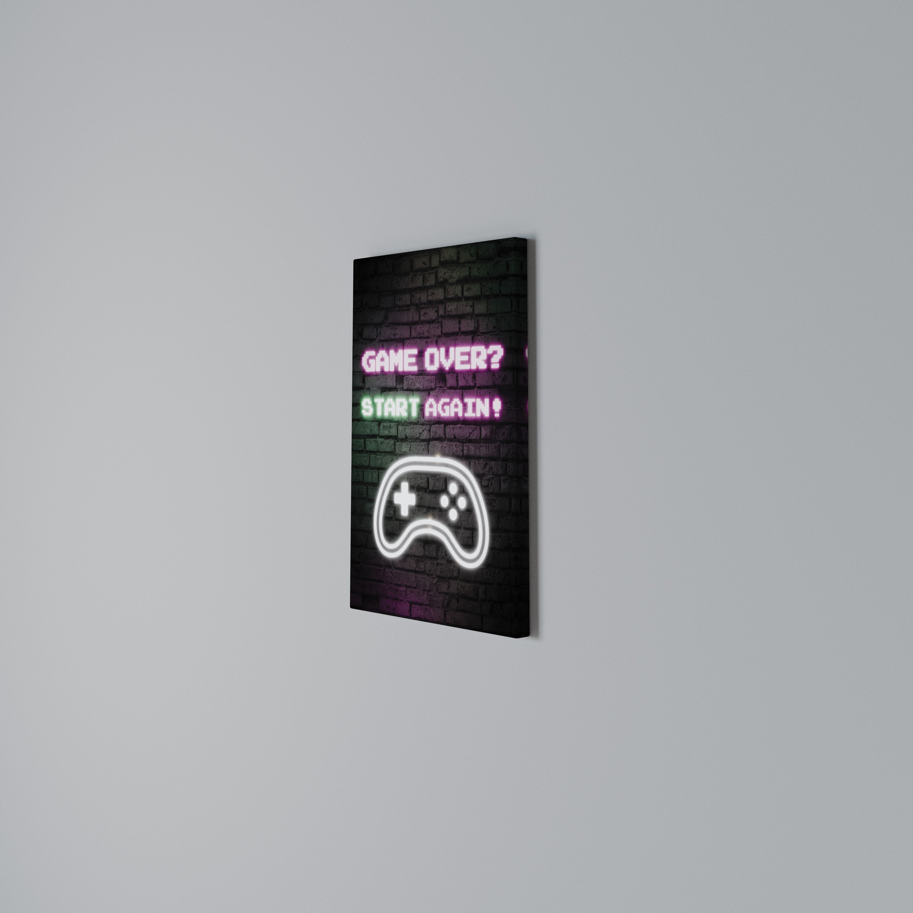 RESPAWN YOUR ADVENTURE Vertical Canvas Print