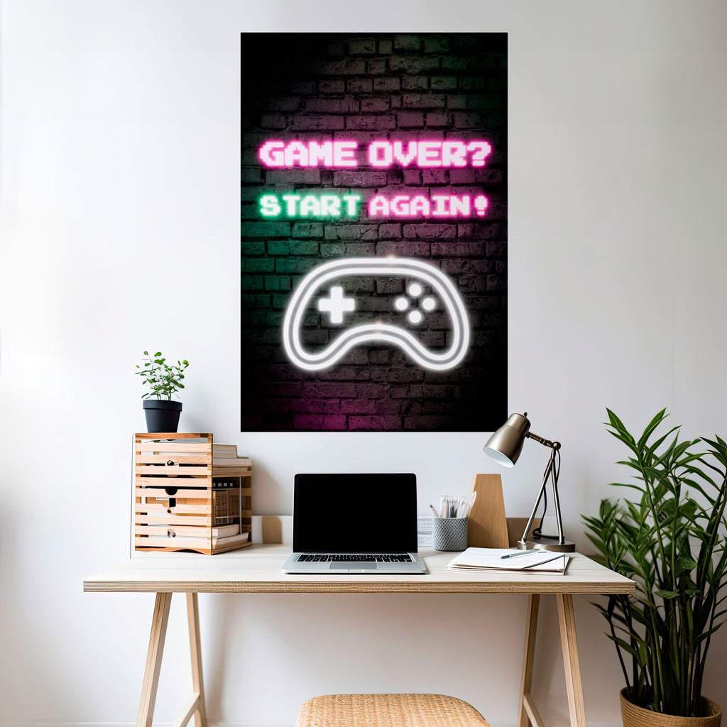 Affiche verticale autocollante « RESPAWN YOUR ADVENTURE »