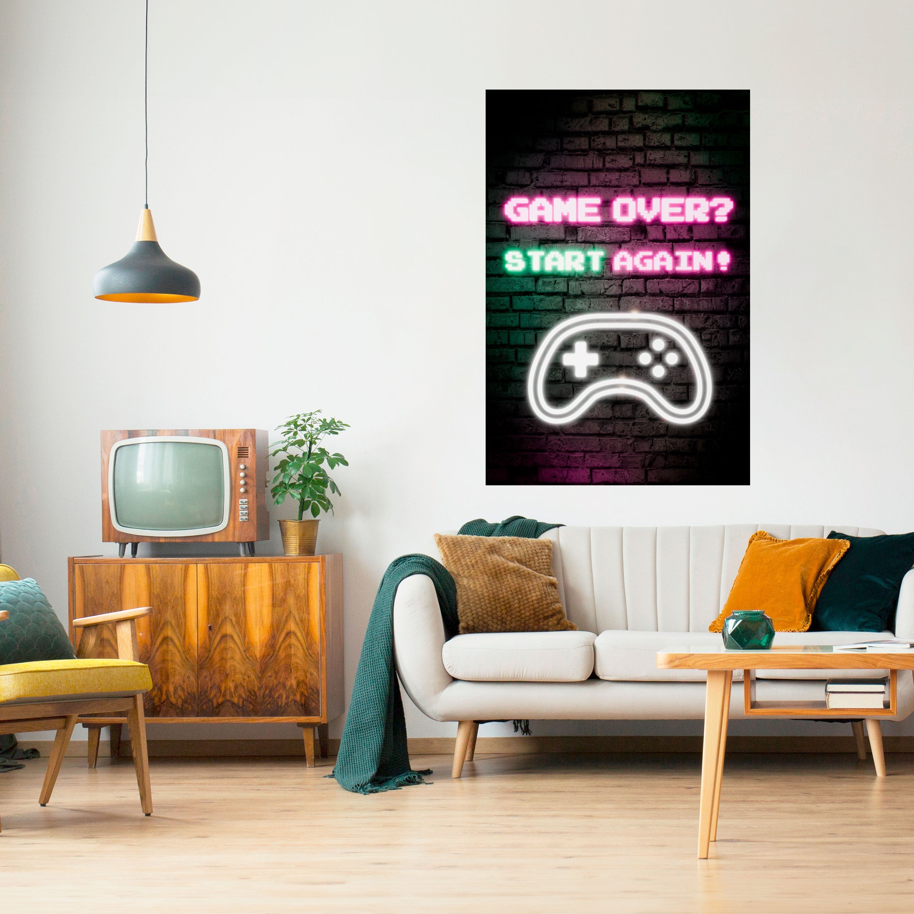 Affiche verticale autocollante « RESPAWN YOUR ADVENTURE »