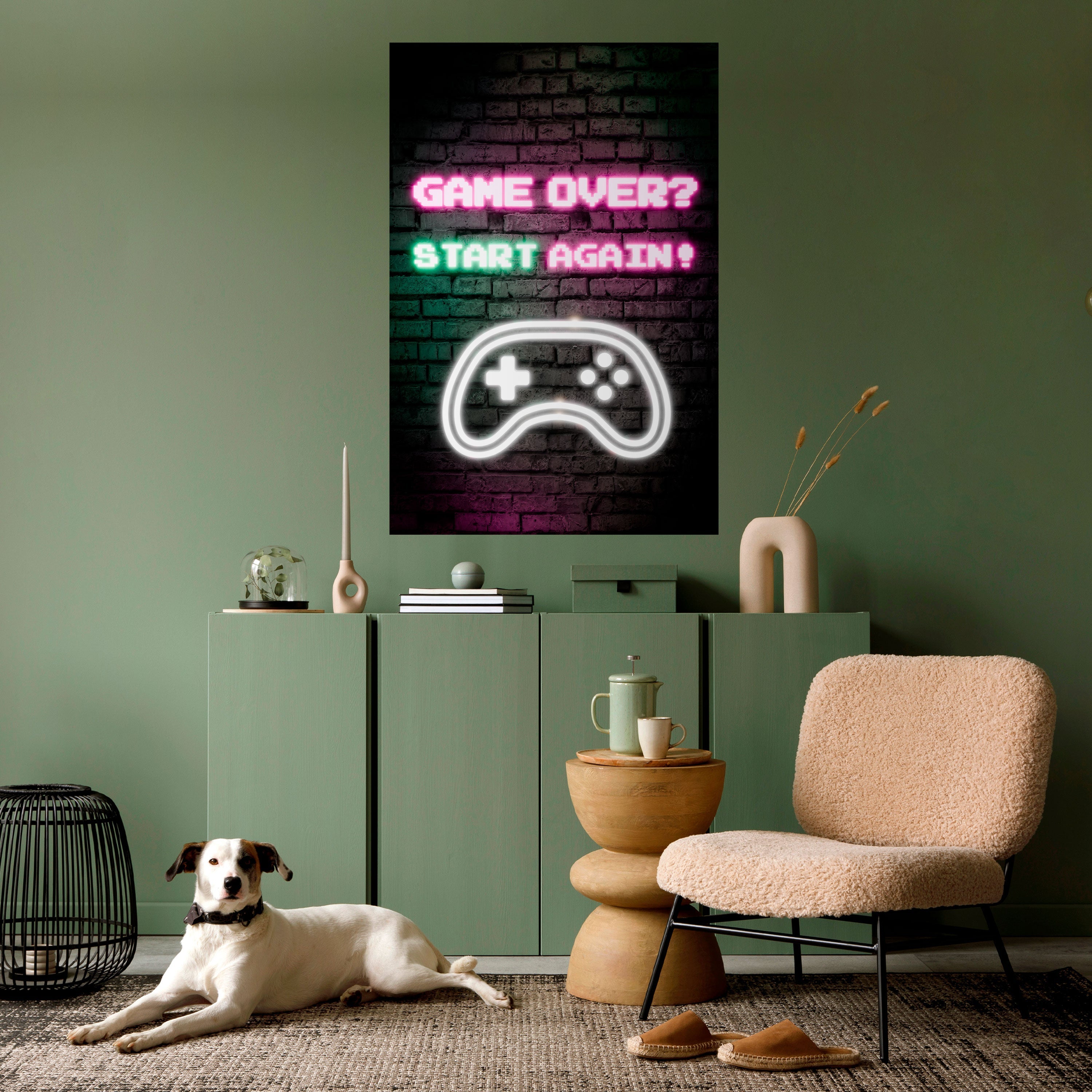 Affiche verticale autocollante « RESPAWN YOUR ADVENTURE »