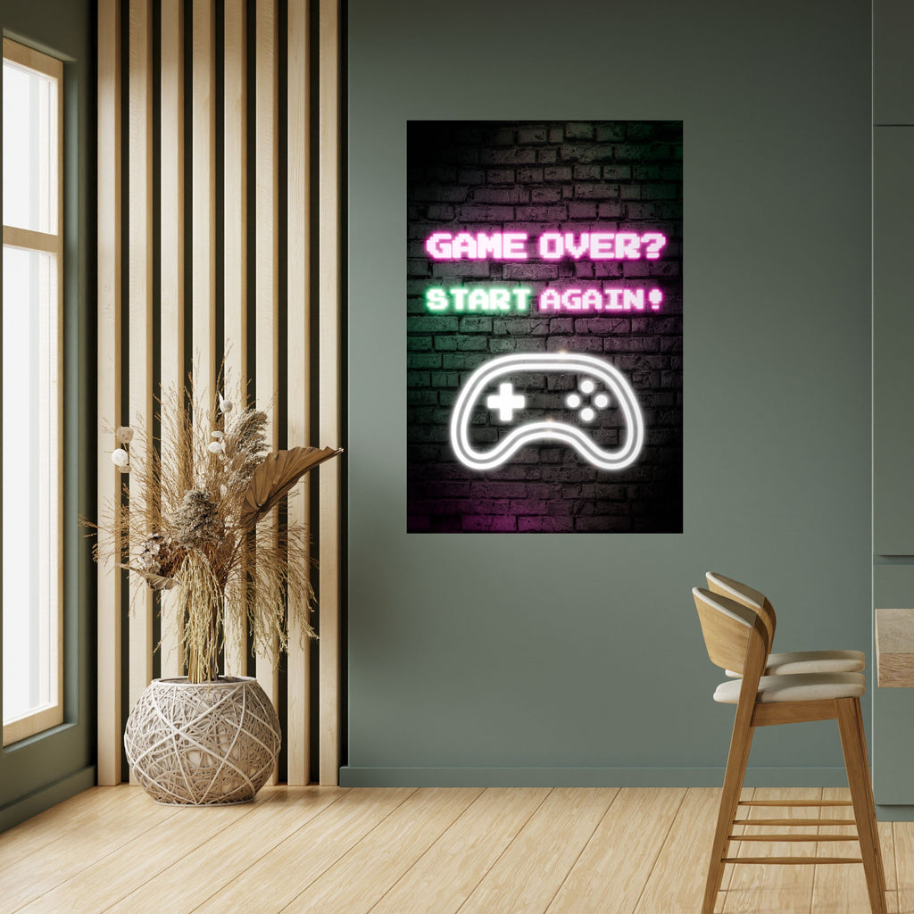 Affiche verticale autocollante « RESPAWN YOUR ADVENTURE »