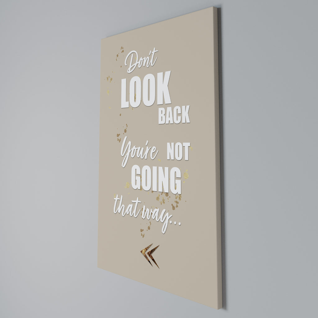 MOVE FORWARD BRAVELY Vertical Canvas Print