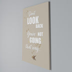 MOVE FORWARD BRAVELY Vertical Canvas Print