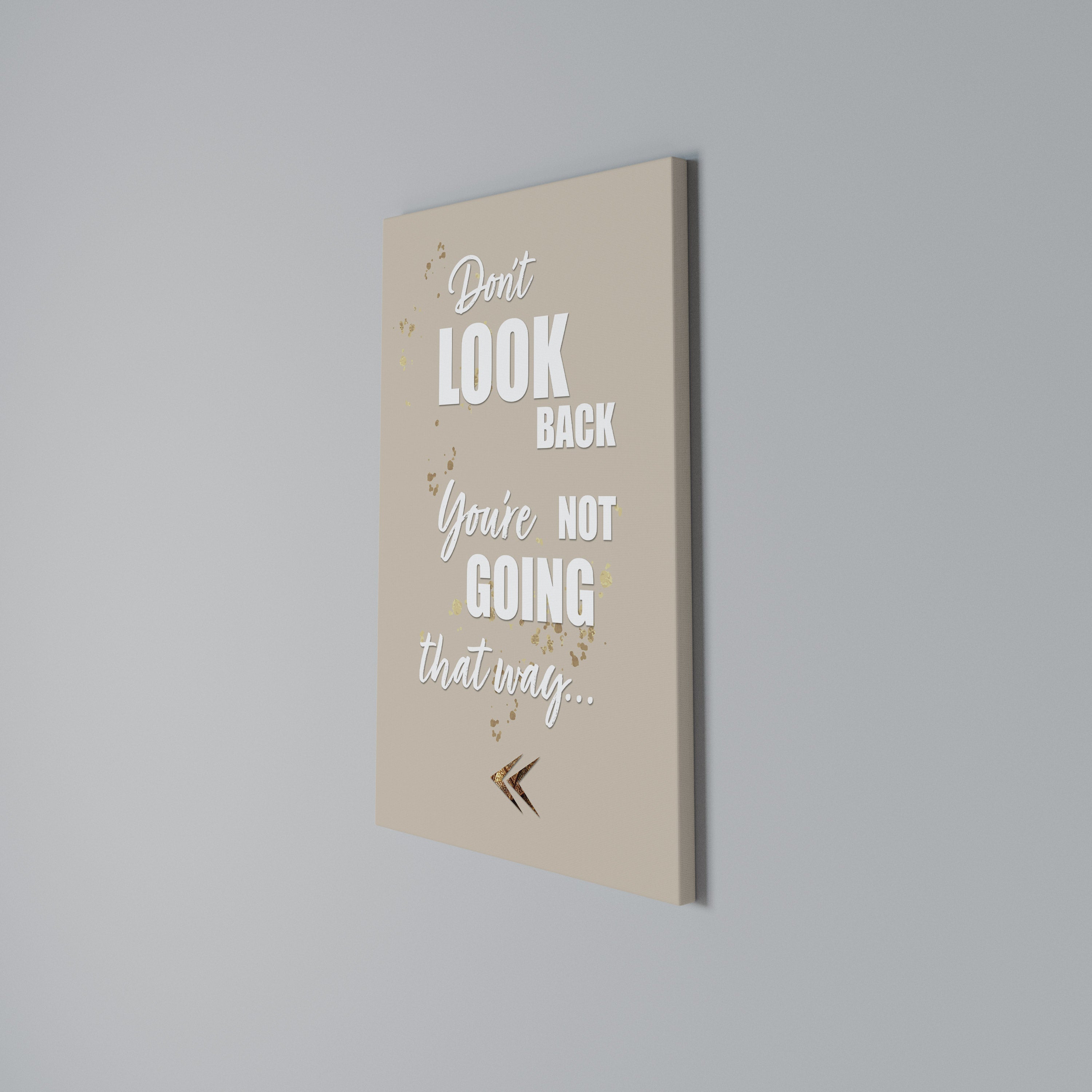 MOVE FORWARD BRAVELY Vertical Canvas Print