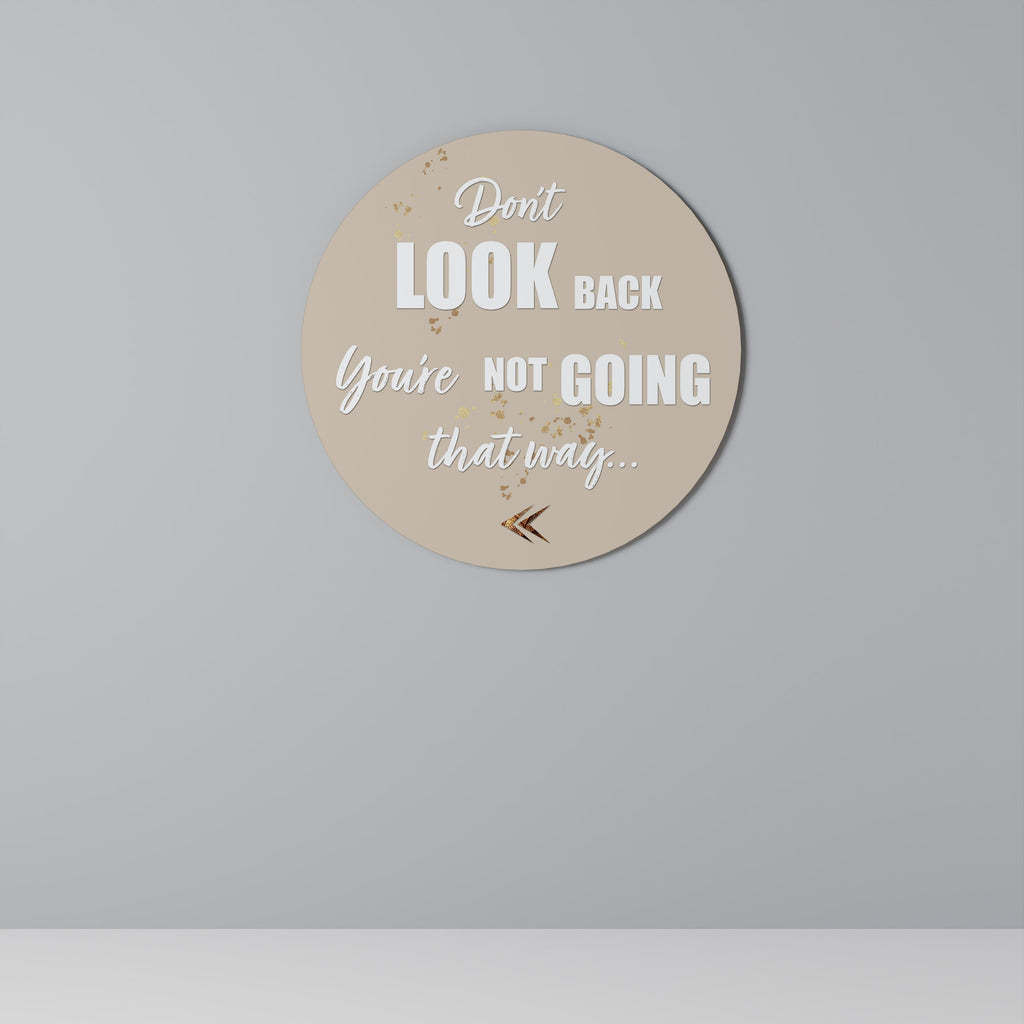 AVANCEZ COURAGEUSEMENT Art mural rond