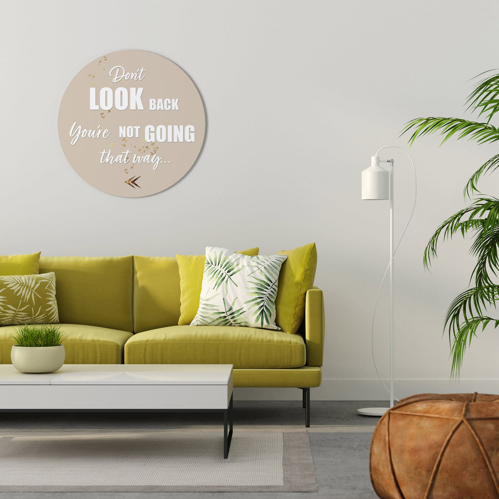 AVANCEZ COURAGEUSEMENT Art mural rond