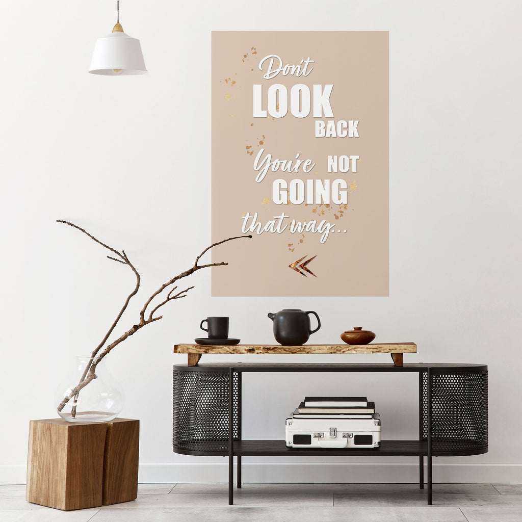 AVANCEZ COURAGEUSEMENT Affiche verticale autocollante