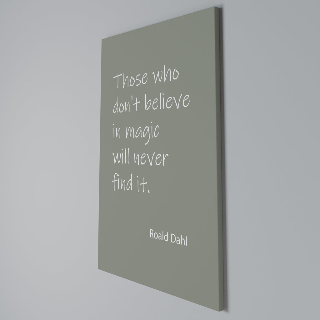 MAGIC OF BELIEF Vertical Canvas Print