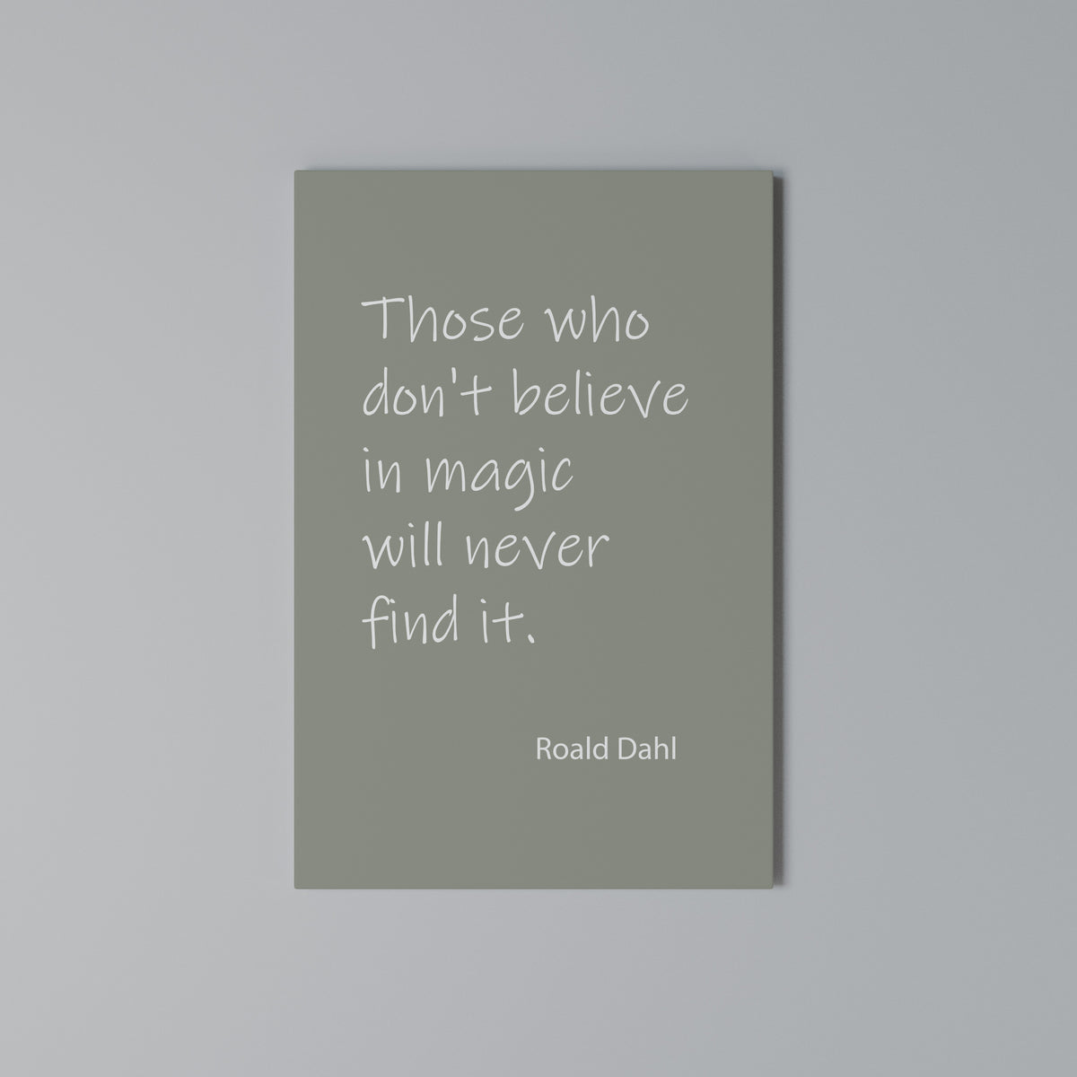 MAGIC OF BELIEF Vertical Canvas Print