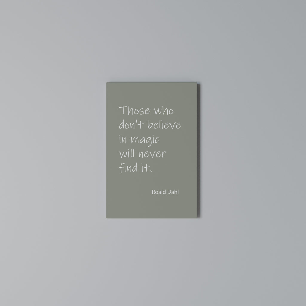 MAGIC OF BELIEF Vertical Canvas Print