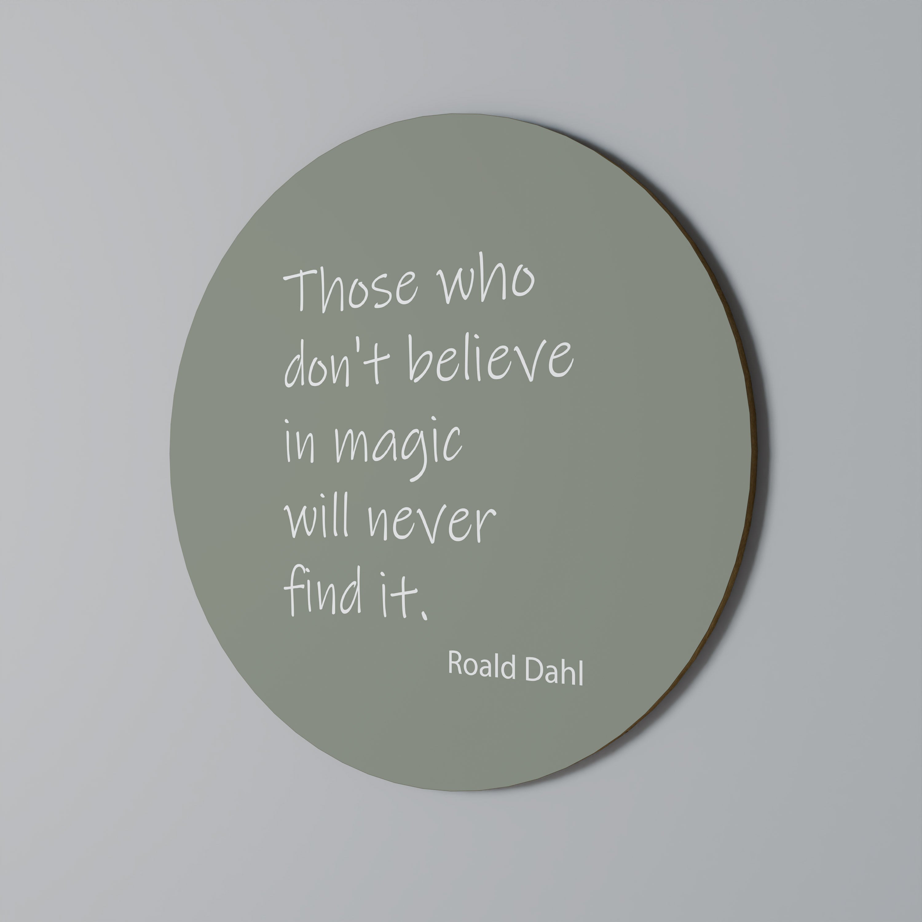 MAGIE DE LA CROYANCE Art mural rond