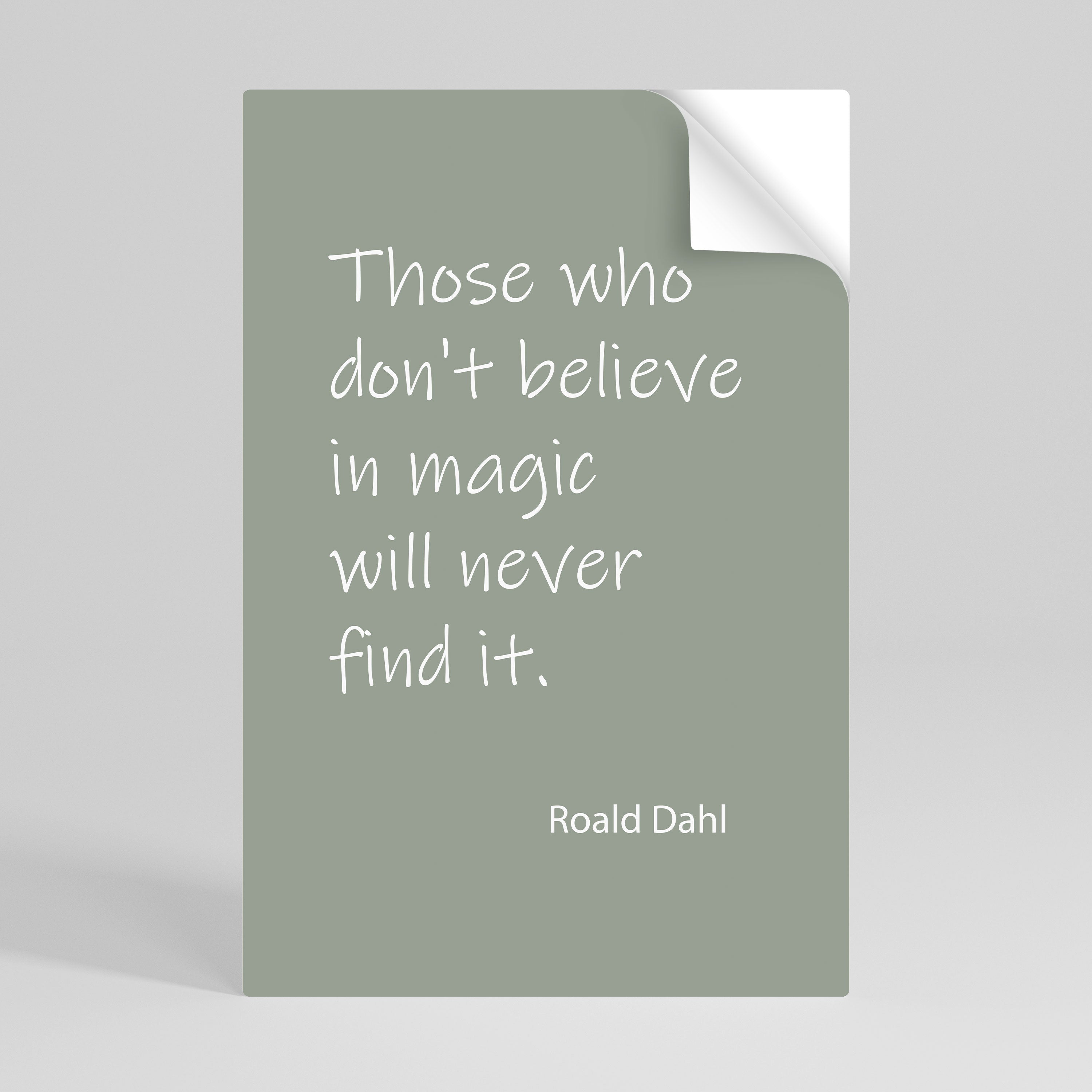 Affiche verticale autocollante MAGIC OF BELIEF