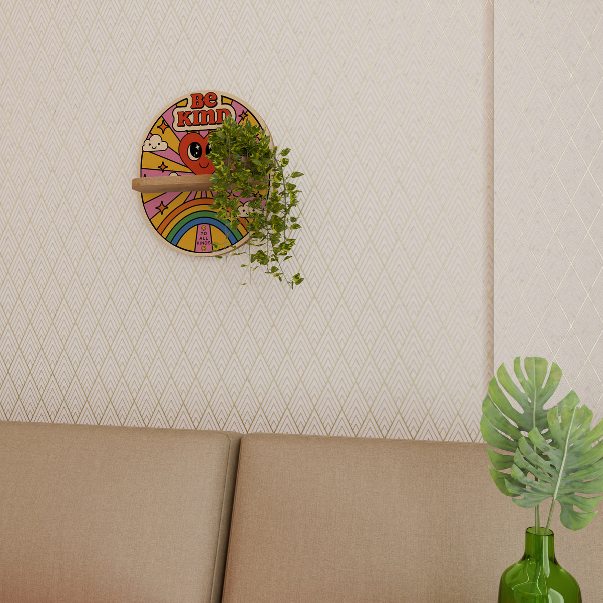 BE KIND Art Shelf