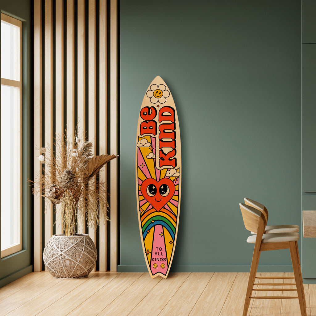 BE KIND Surfboard Decorative Panel