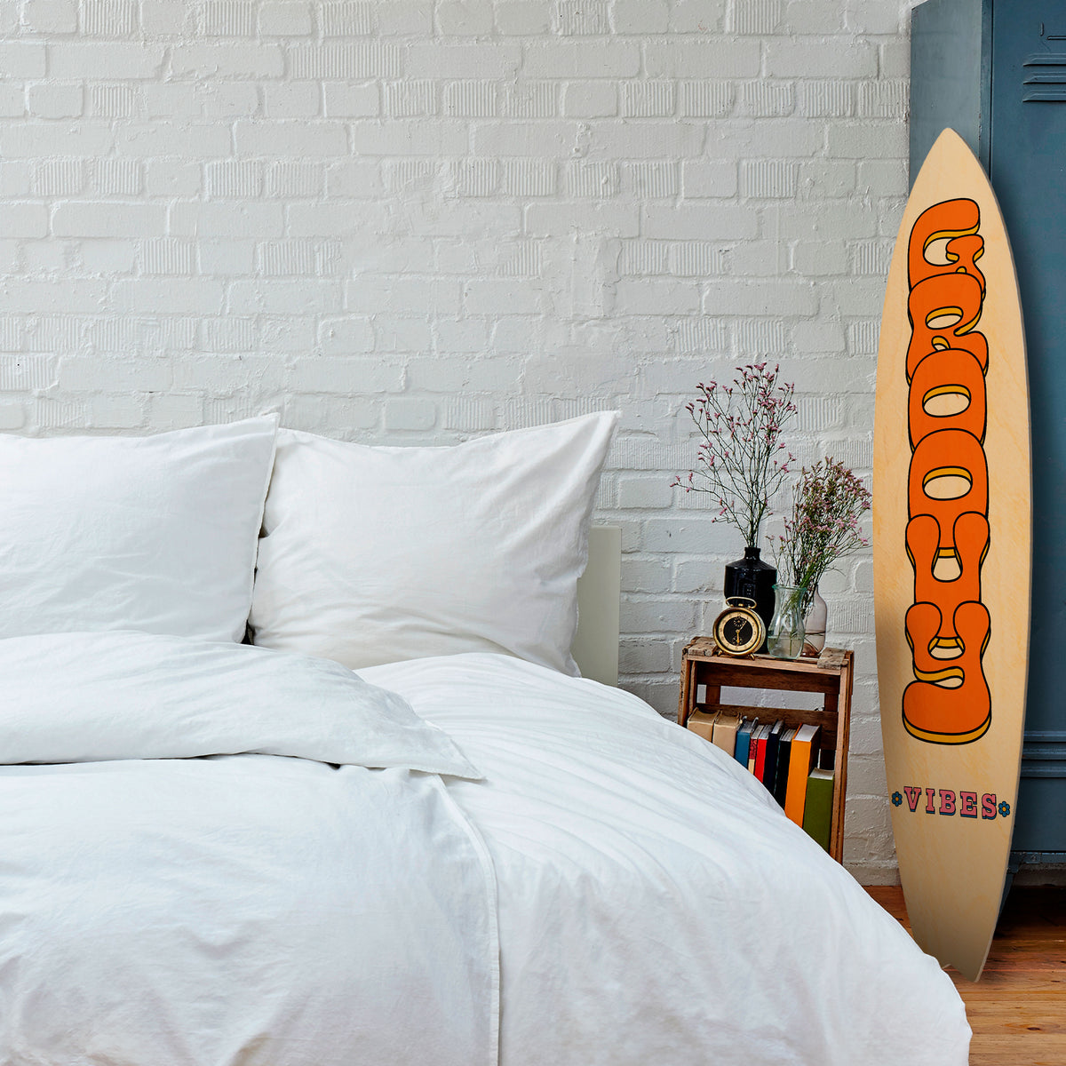 GROOVY VIBES Surfboard Decorative Panel