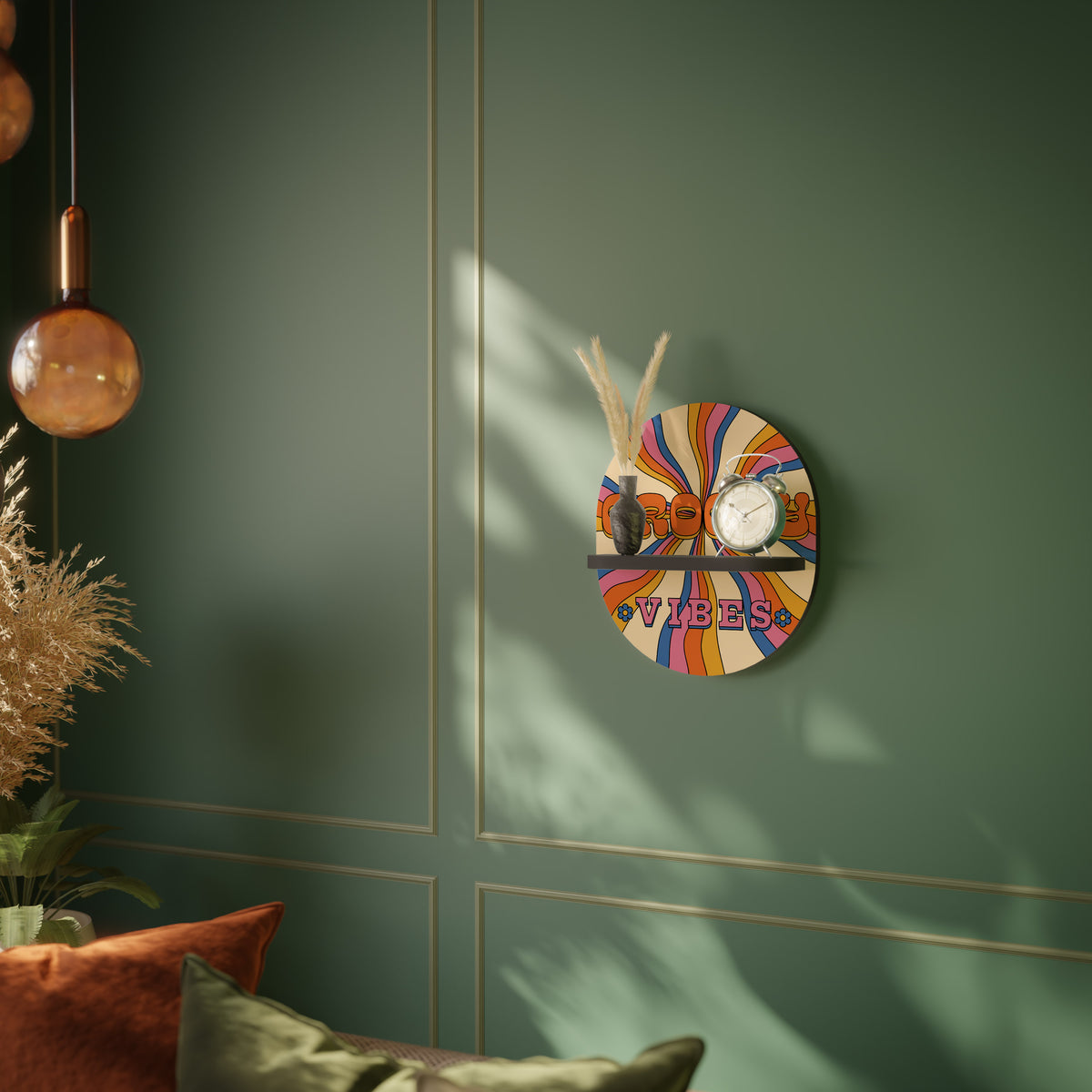 RADIANT GROOVY VIBES Art Shelf