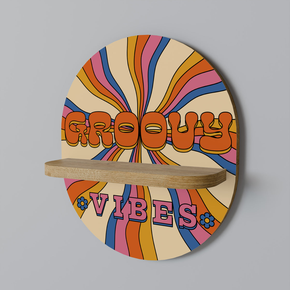 RADIANT GROOVY VIBES Art Shelf