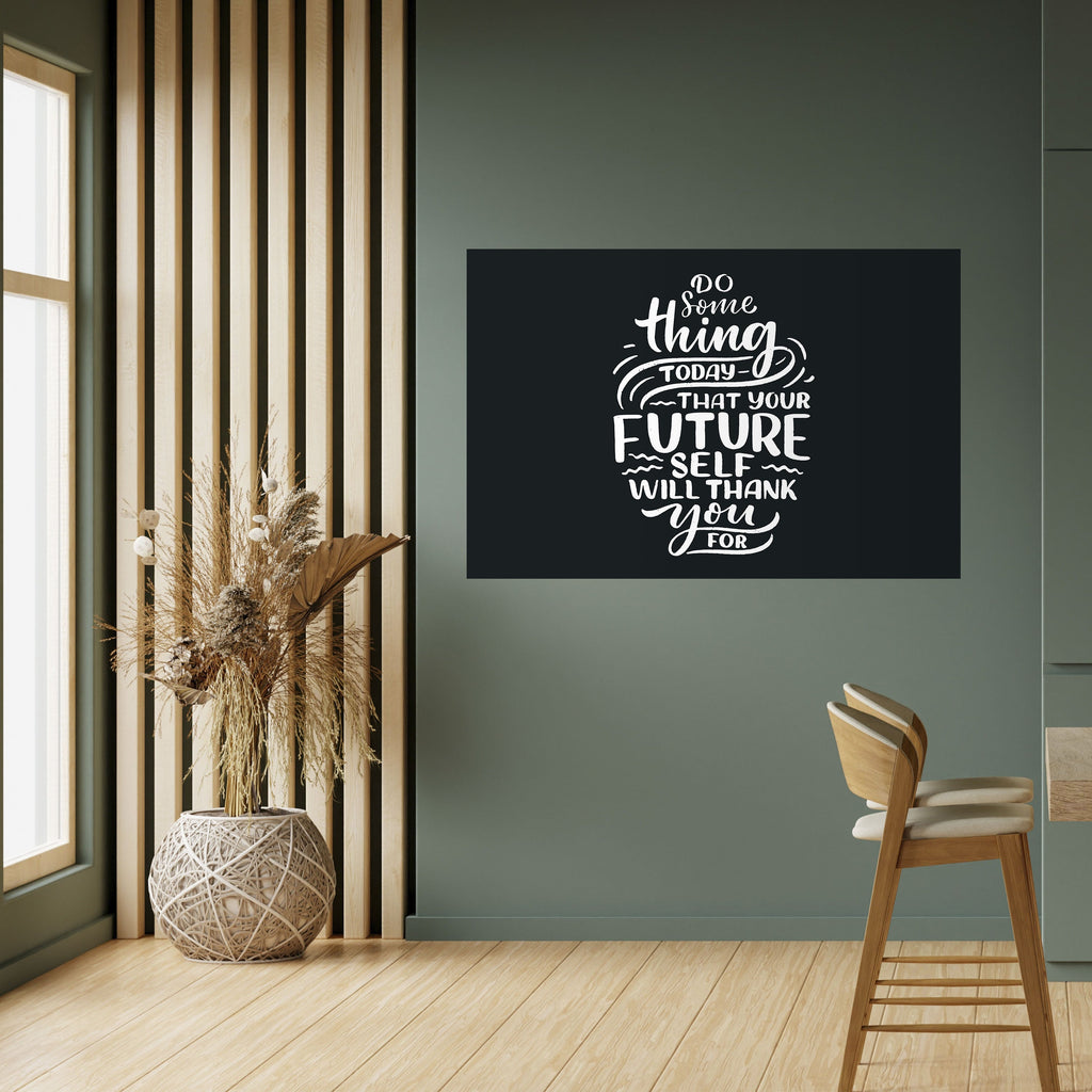 Affiche horizontale autocollante FAITES QUELQUE CHOSE AUJOURD'HUI